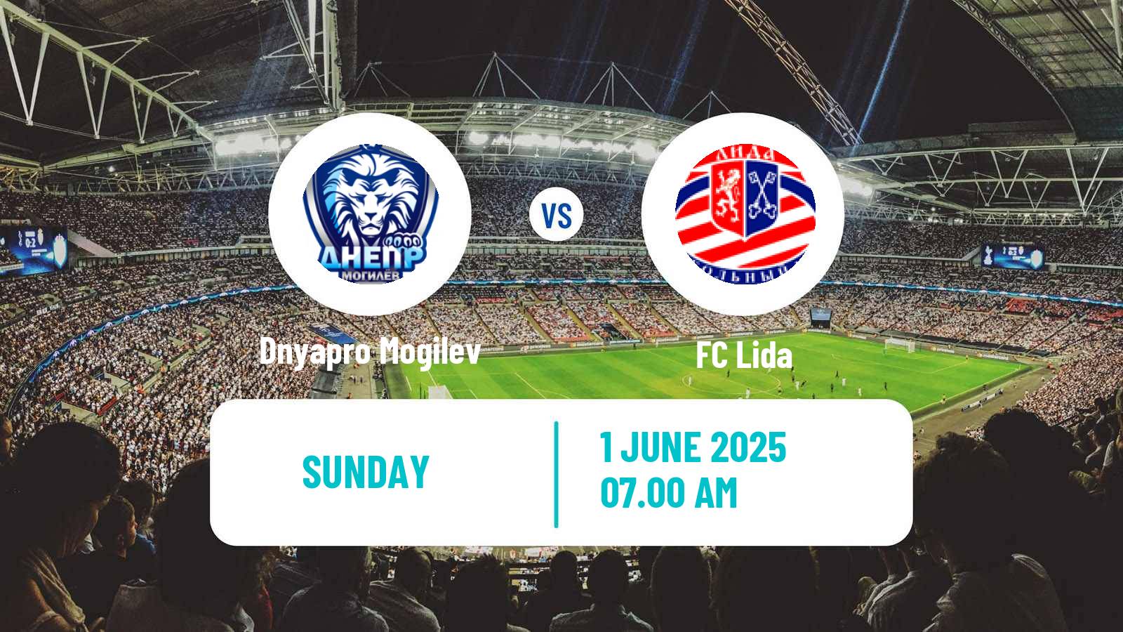 Soccer Belarusian Pershaya Liga Dnyapro Mogilev - Lida