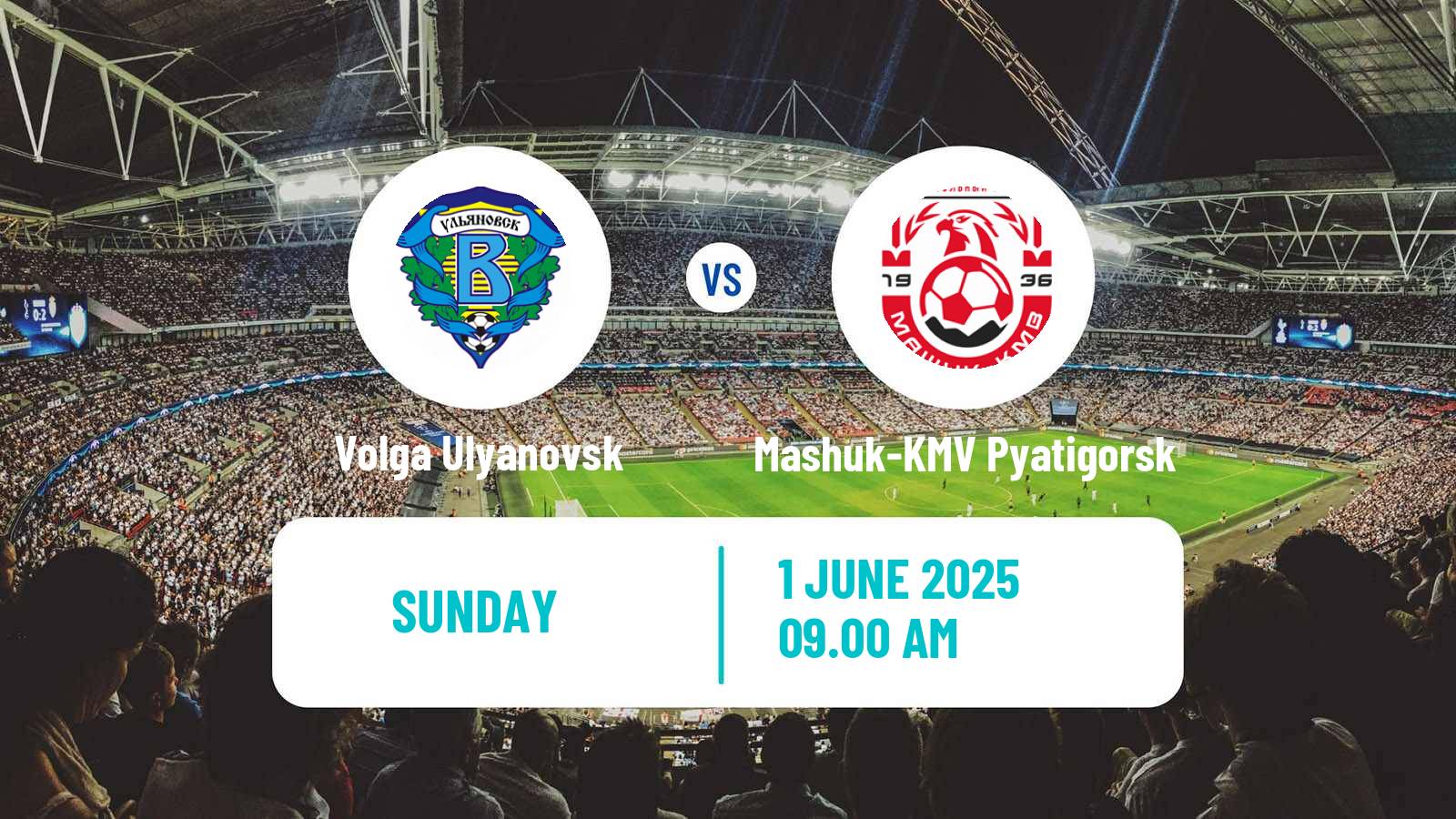 Soccer Russian FNL 2 Division A Gold Volga Ulyanovsk - Mashuk-KMV Pyatigorsk