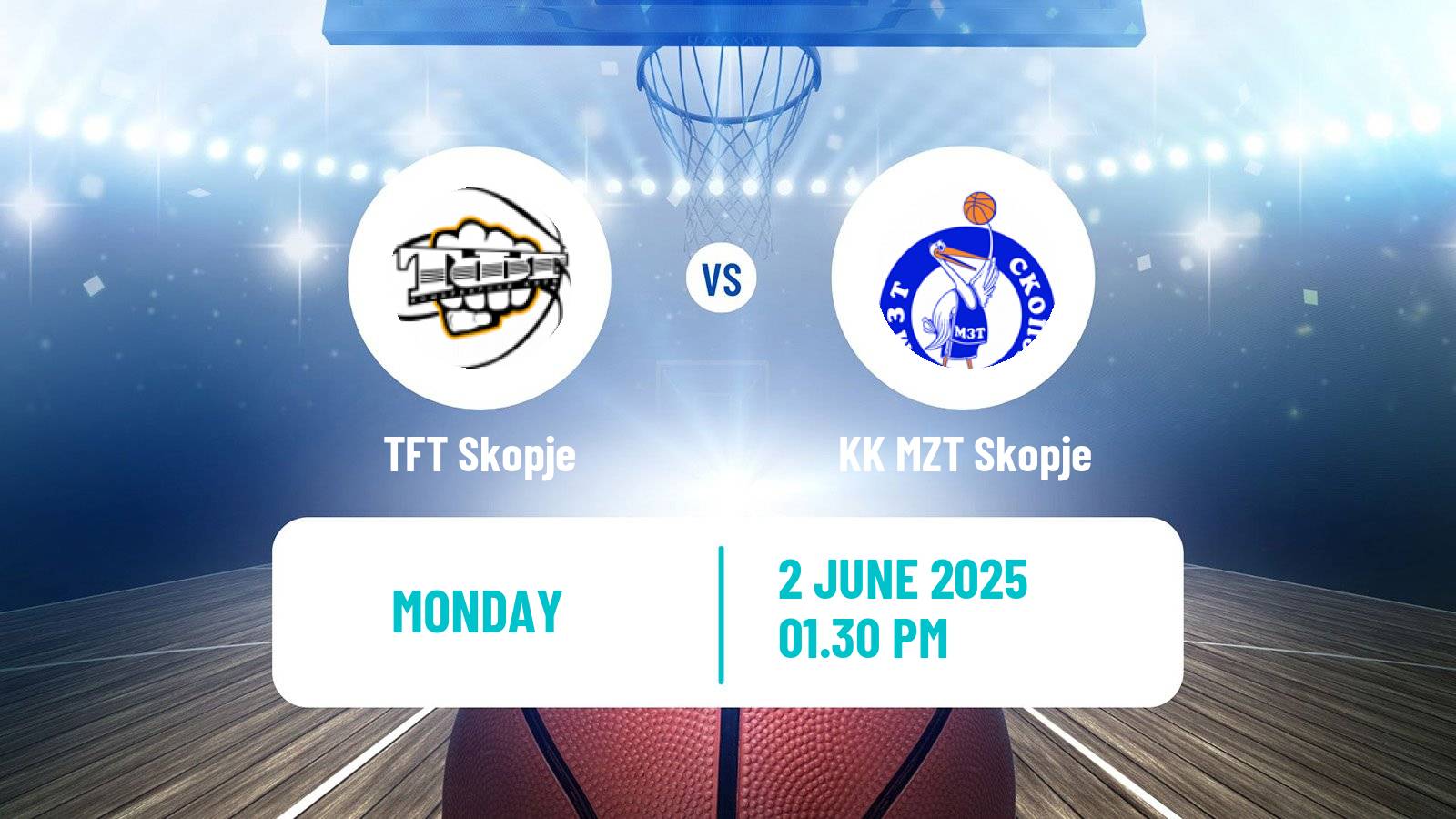 Basketball North Macedonian Prva Liga Basketball TFT Skopje - KK MZT Skopje