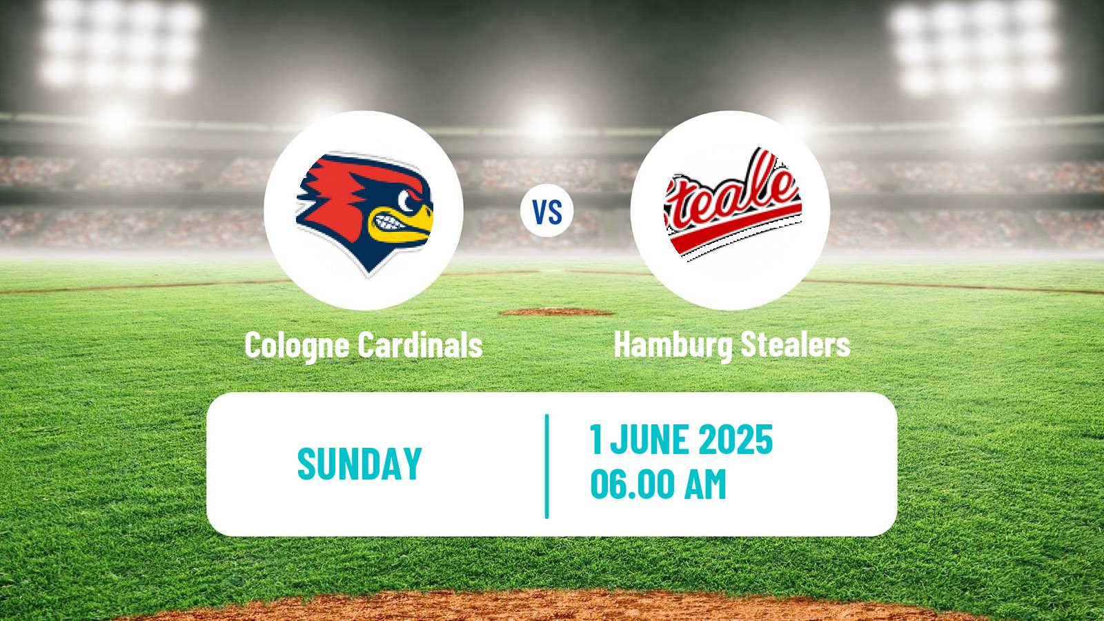 Baseball German Bundesliga North Baseball Cologne Cardinals - Hamburg Stealers
