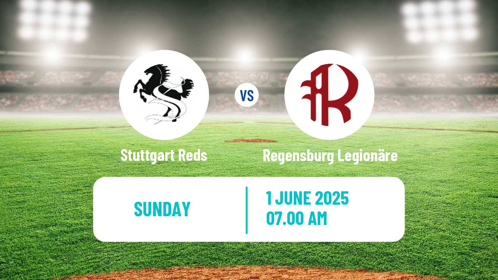 Baseball German Bundesliga South Baseball Stuttgart Reds - Regensburg Legionäre
