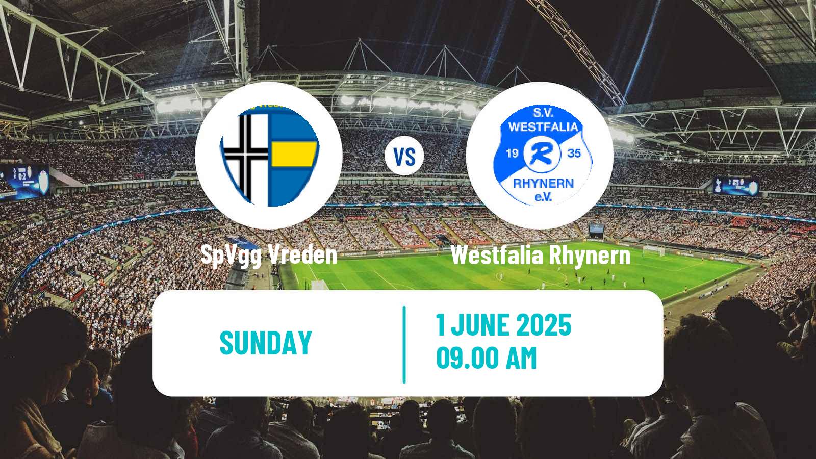 Soccer German Oberliga Westfalen Vreden - Westfalia Rhynern