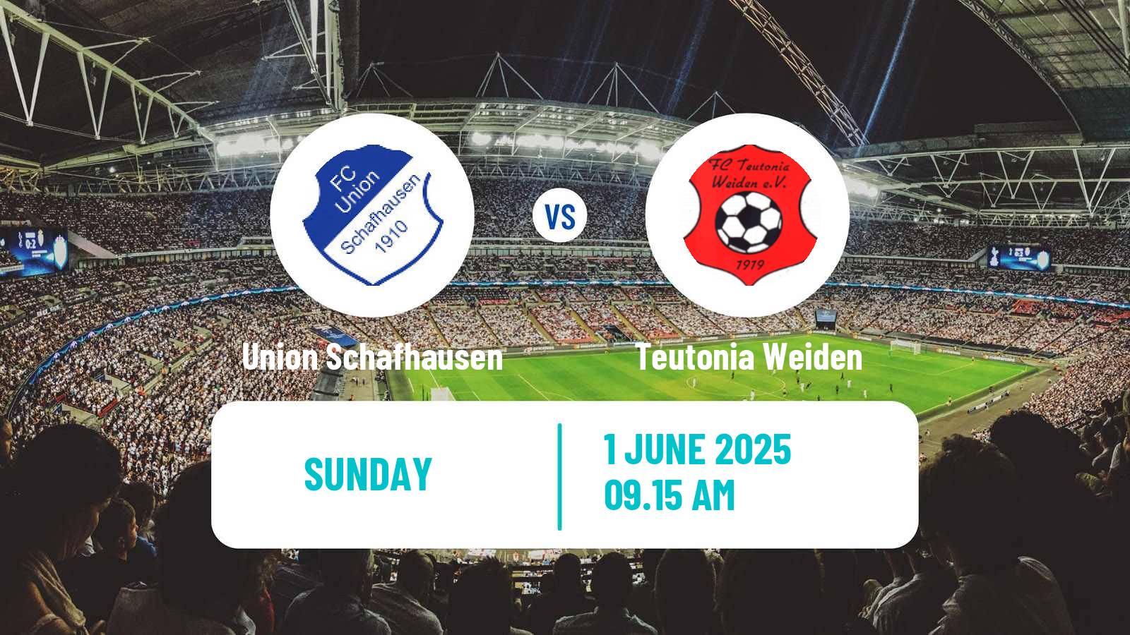 Soccer German Oberliga Mittelrhein Union Schafhausen - Teutonia Weiden