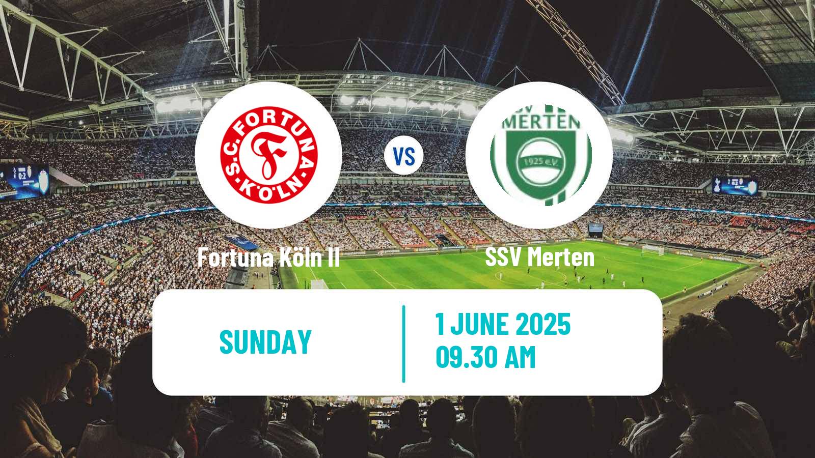 Soccer German Oberliga Mittelrhein Fortuna Köln II - Merten