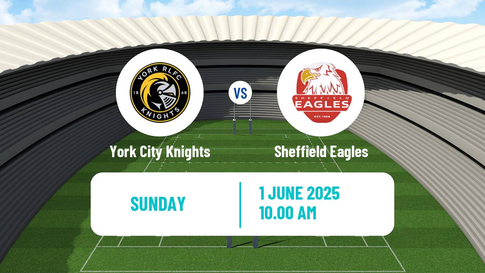 Rugby league English Championship Rugby League York City Knights - Sheffield Eagles