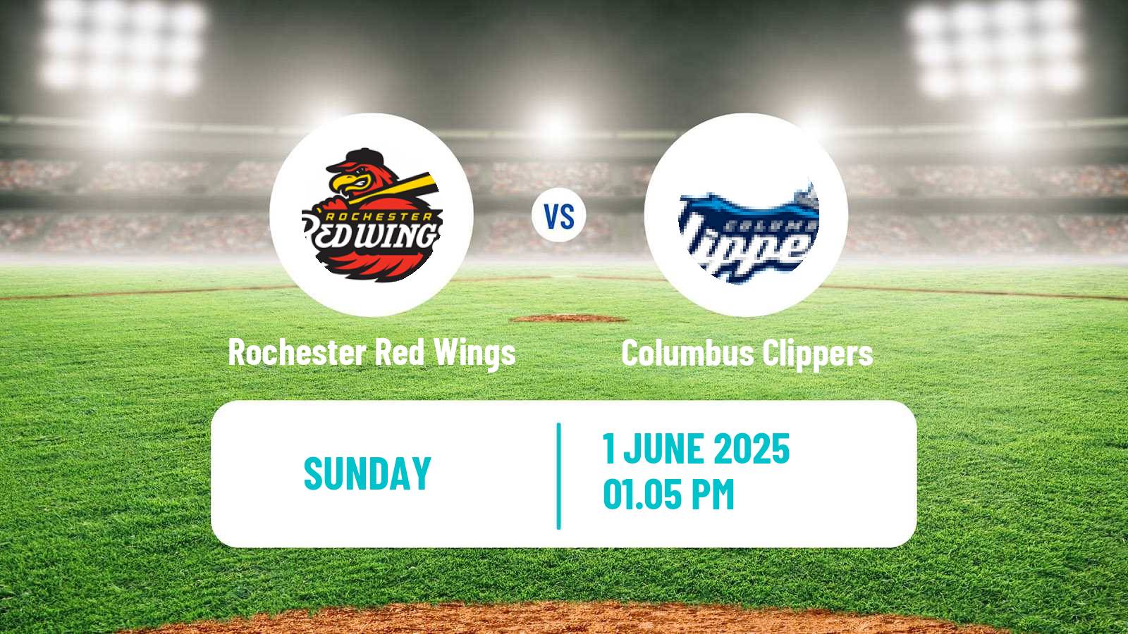 Baseball IL Rochester Red Wings - Columbus Clippers