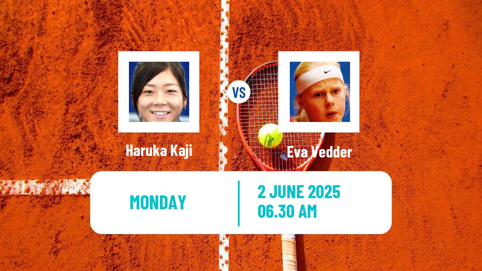 Tennis Bari Challenger Women Haruka Kaji - Eva Vedder