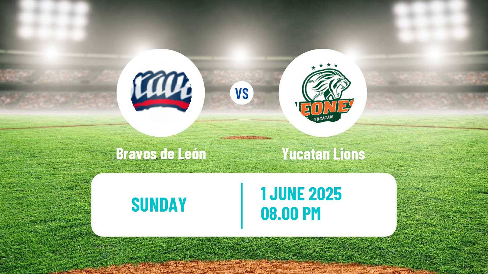 Baseball LMB Bravos de León - Yucatan Lions