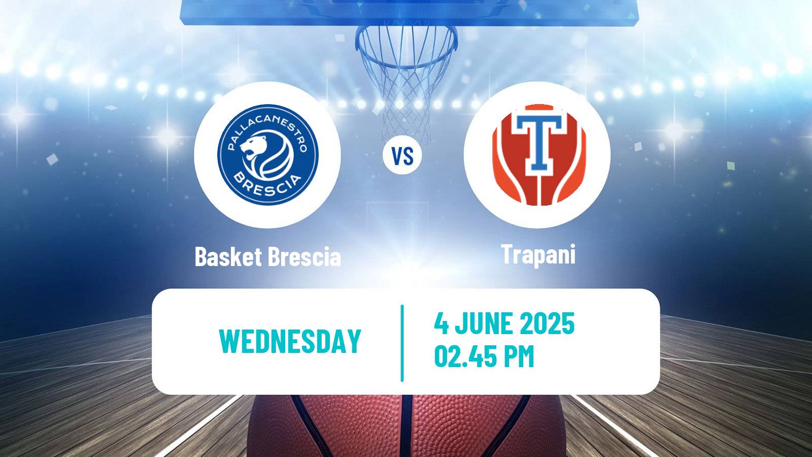 Basketball Italian Lega A Basketball Basket Brescia - Trapani