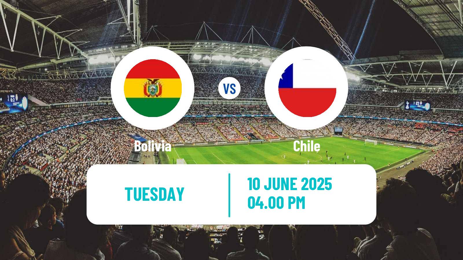 Soccer FIFA World Cup Bolivia - Chile