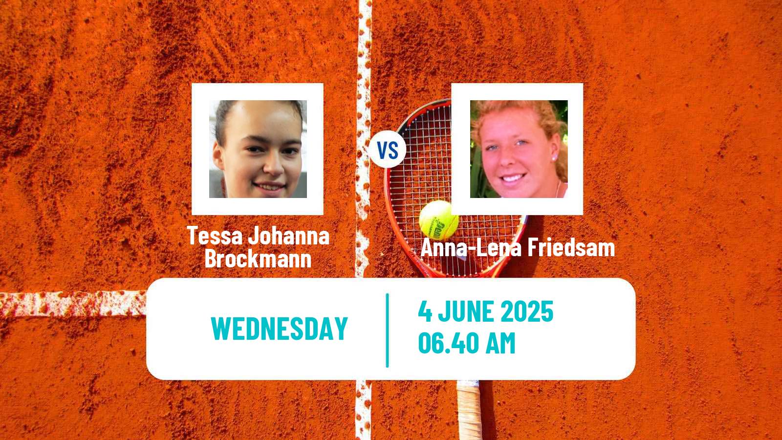 Tennis ITF W50 Troisdorf Women Tessa Johanna Brockmann - Anna-Lena Friedsam