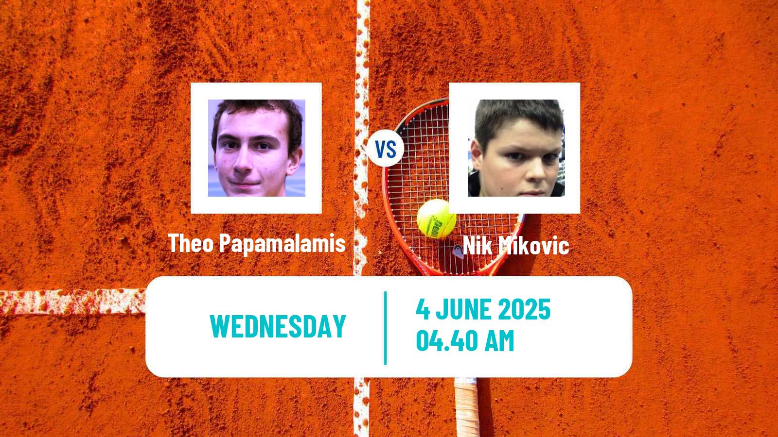 Tennis ITF M15 Ljubljana Men Theo Papamalamis - Nik Mikovic