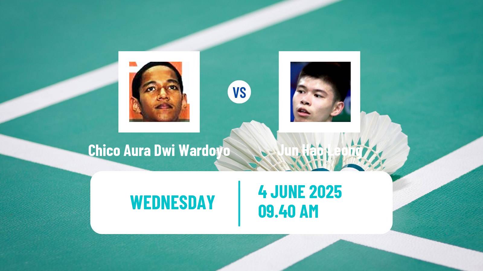 Badminton BWF World Tour Indonesia Open Men Chico Aura Dwi Wardoyo - Jun Hao Leong