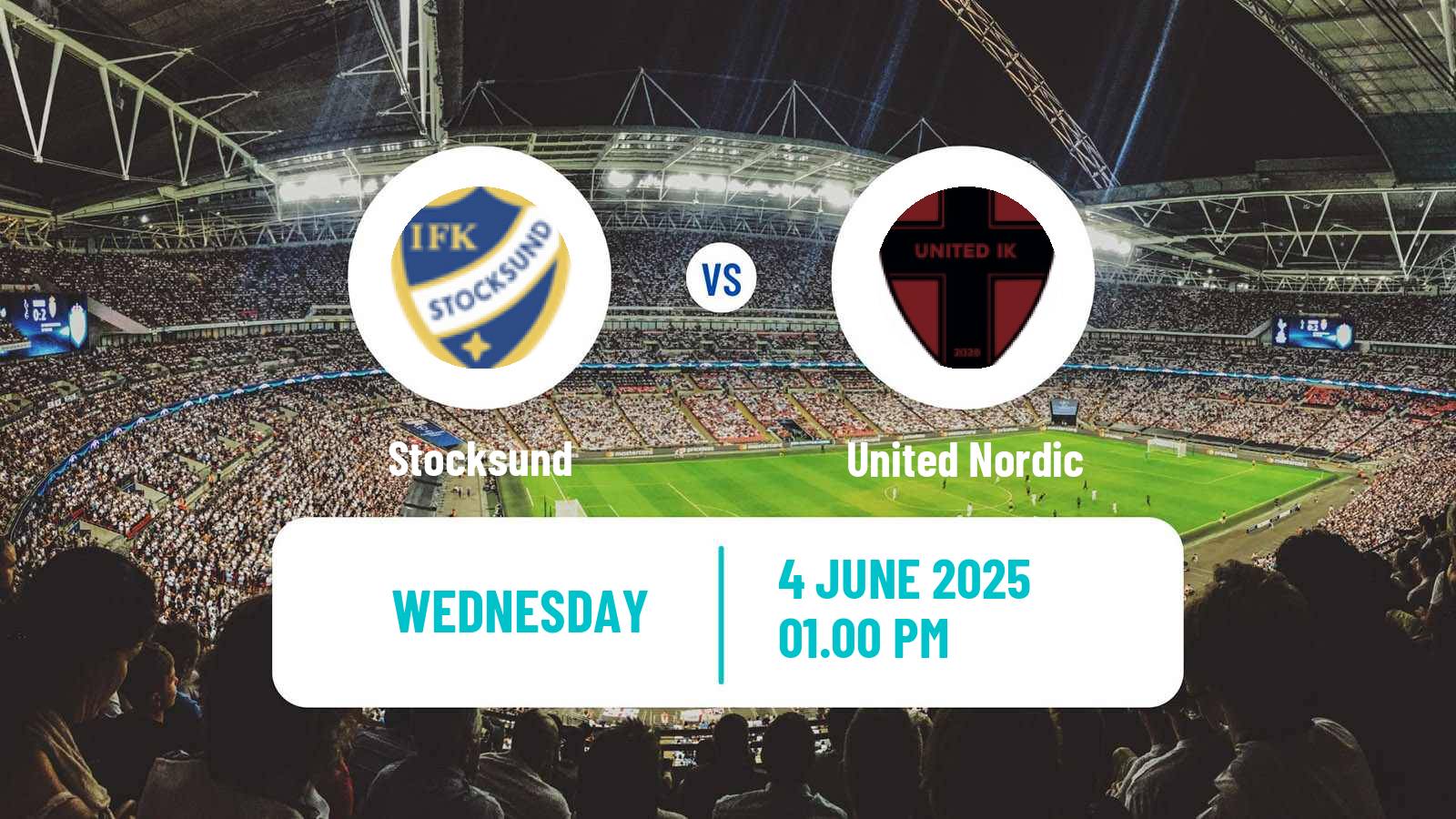 Soccer Swedish Division 1 Norra Stocksund - United Nordic