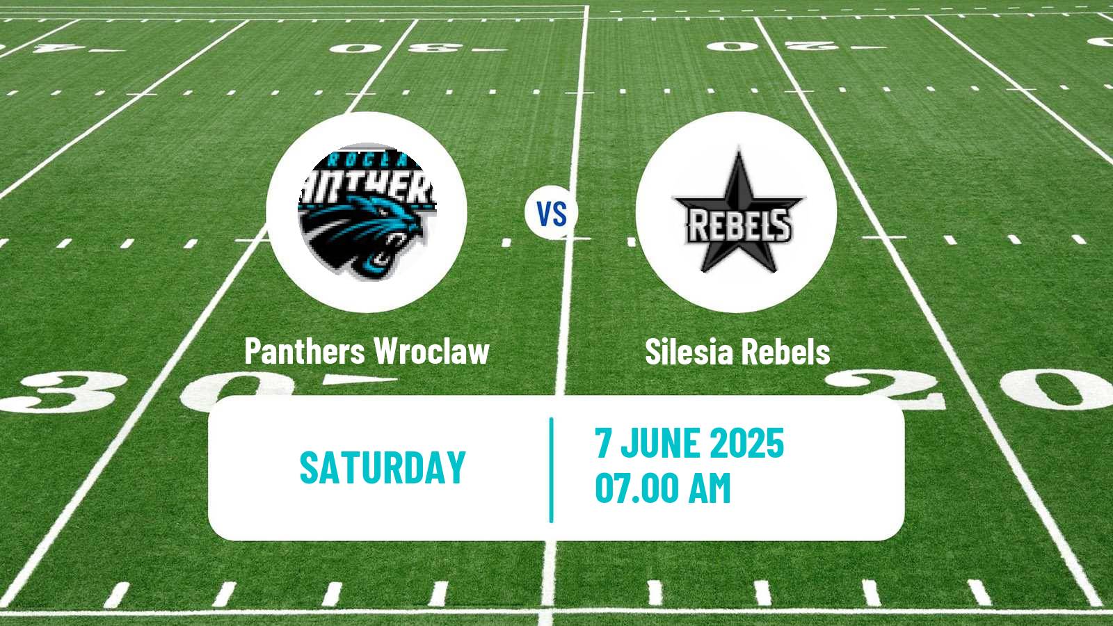 American football Polish PFL 1 Panthers Wroclaw - Silesia Rebels