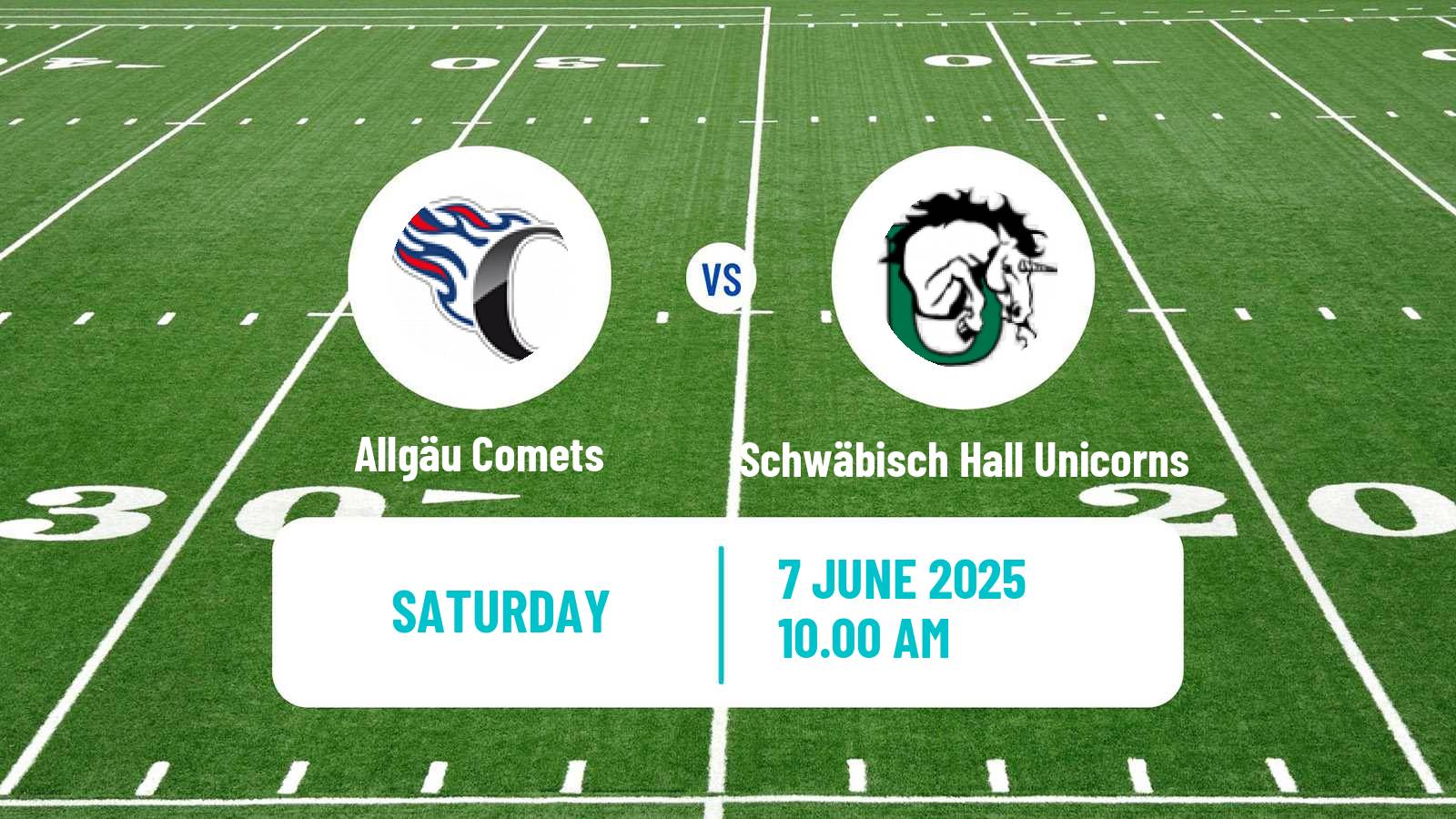 American football German GFL Allgäu Comets - Schwäbisch Hall Unicorns