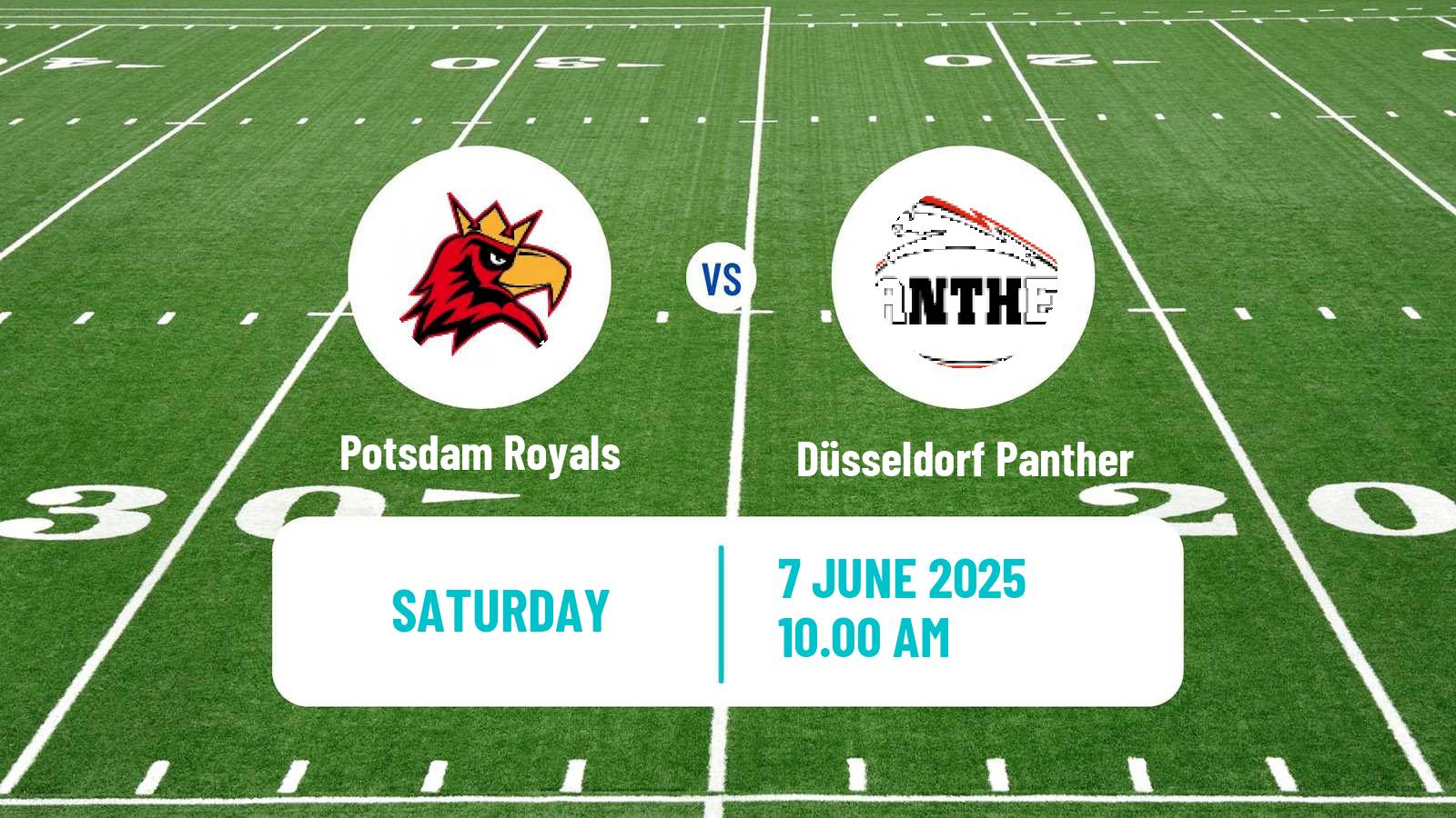 American football German GFL Potsdam Royals - Düsseldorf Panther