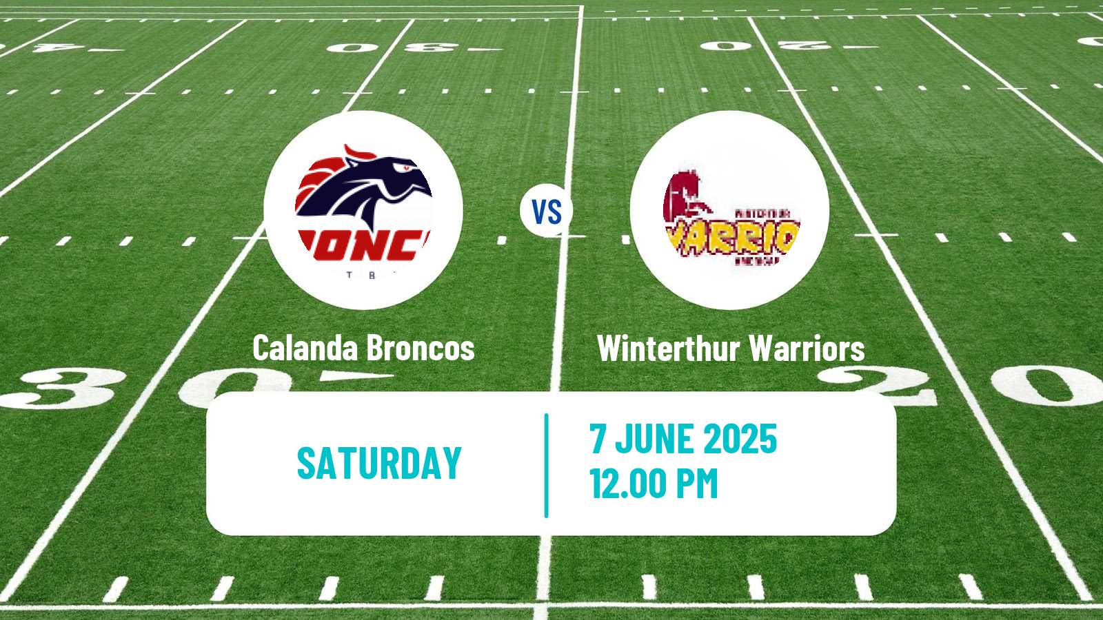 American football Swiss NLA American Football Calanda Broncos - Winterthur Warriors