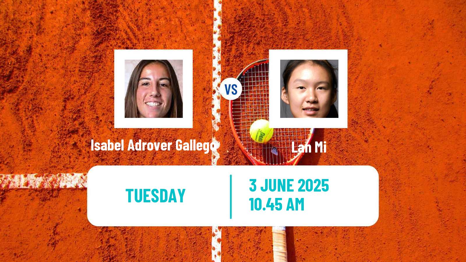 Tennis ITF W35 Santo Domingo 3 Women Isabel Adrover Gallego - Lan Mi