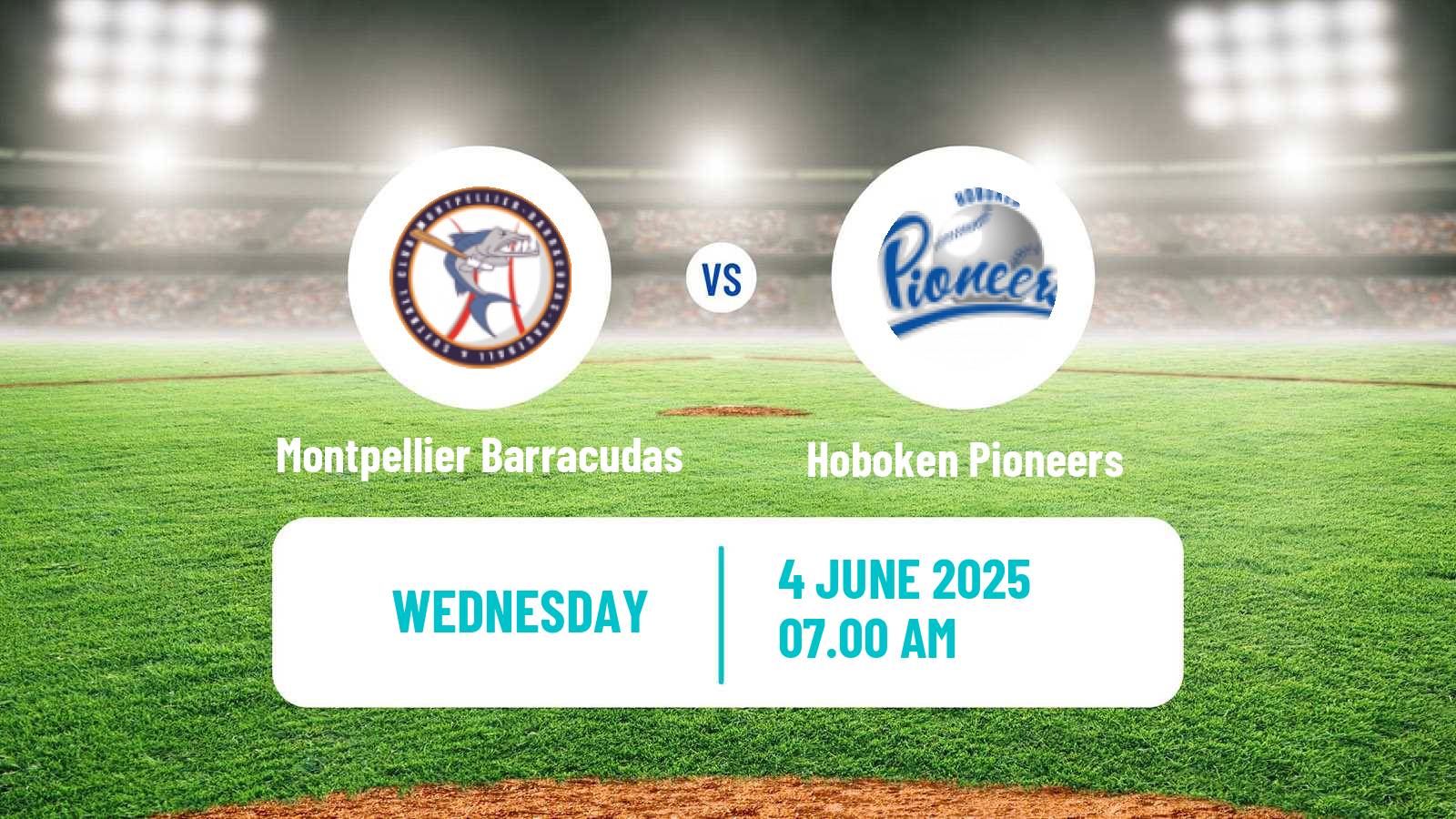 Baseball Confederation Cup Baseball Montpellier Barracudas - Hoboken Pioneers