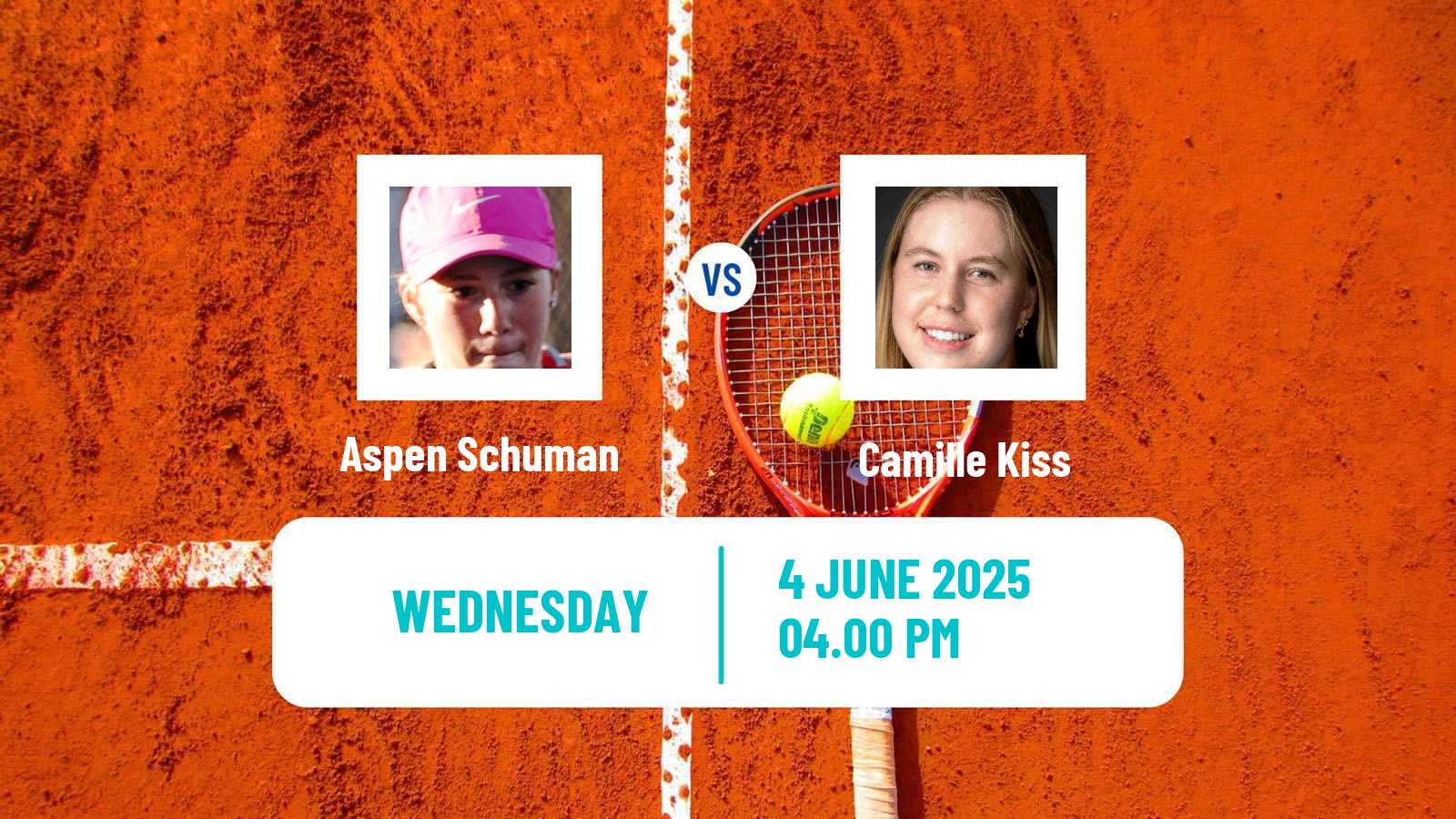 Tennis ITF W15 San Diego Ca 2 Women Aspen Schuman - Camille Kiss