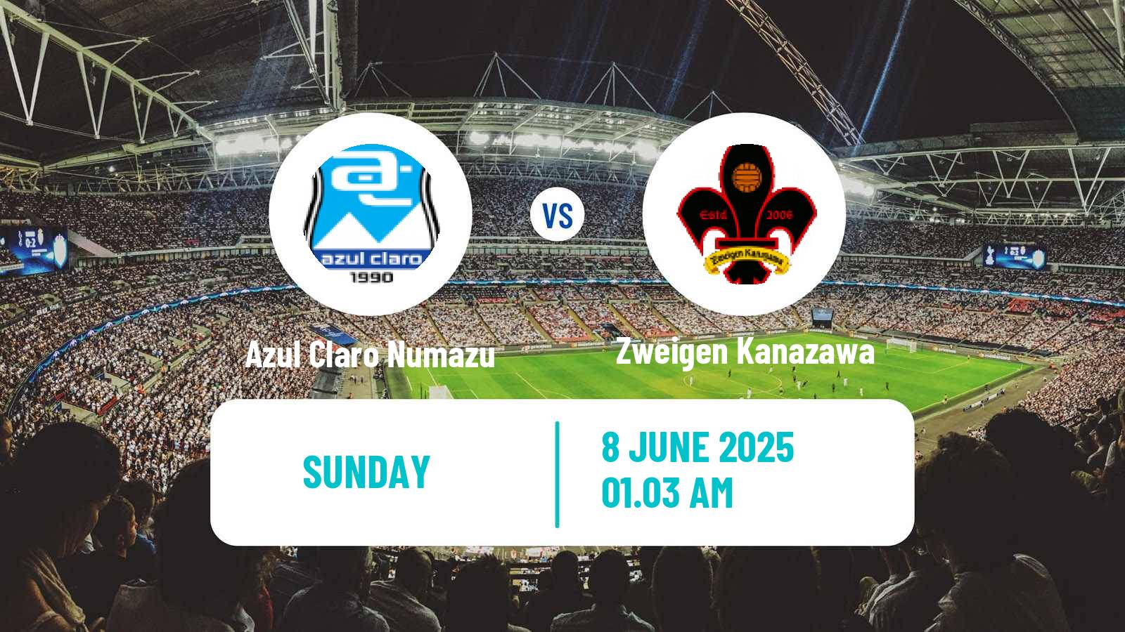 Soccer Japan J3 League Azul Claro Numazu - Zweigen Kanazawa