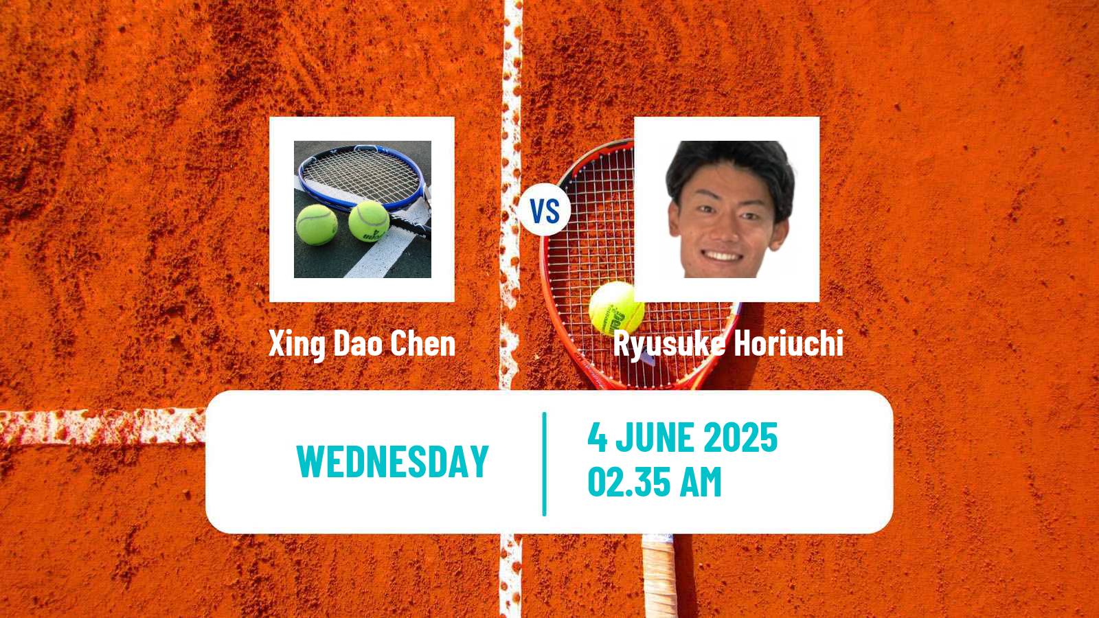 Tennis ITF M15 Luan 7 Men Xing Dao Chen - Ryusuke Horiuchi