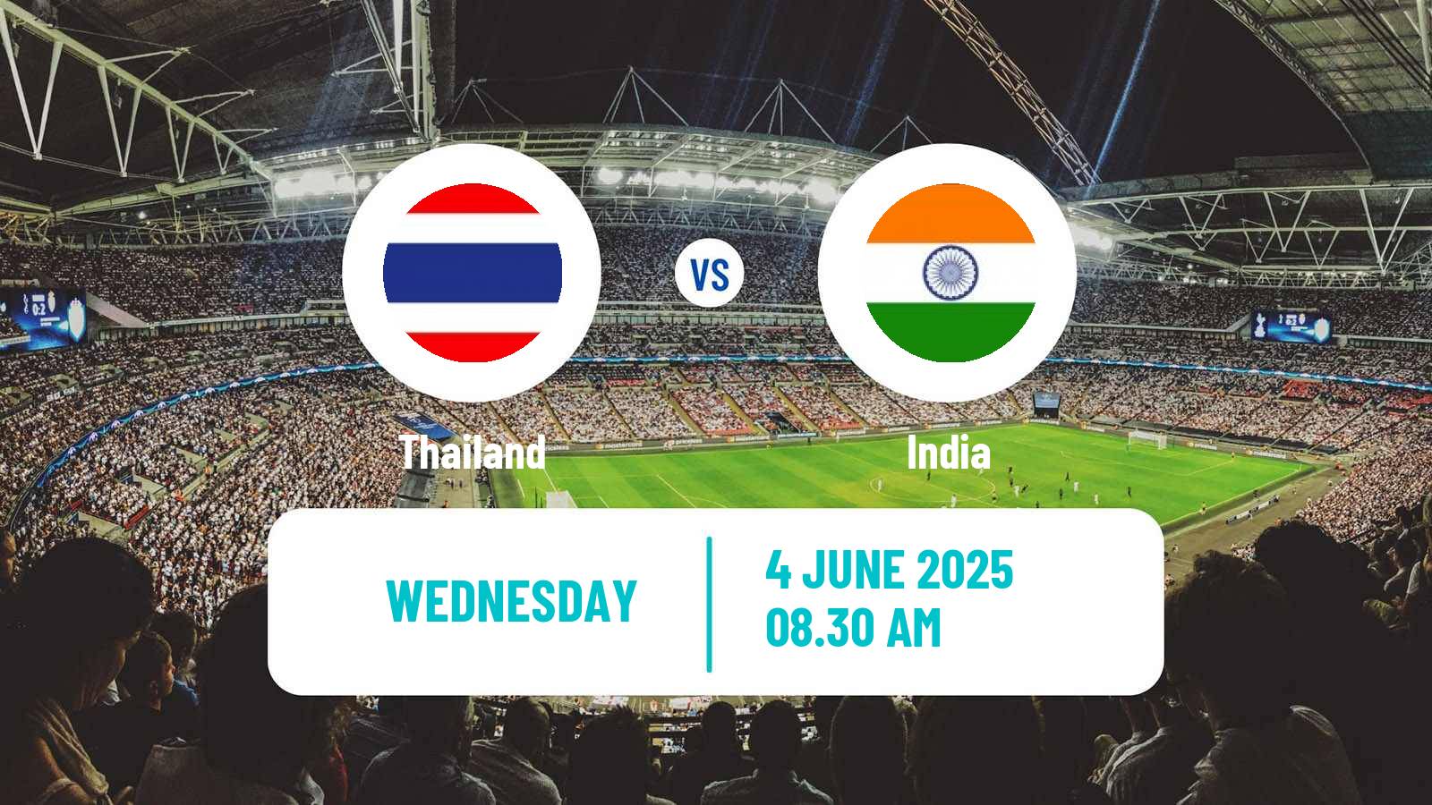 Soccer Friendly Thailand - India