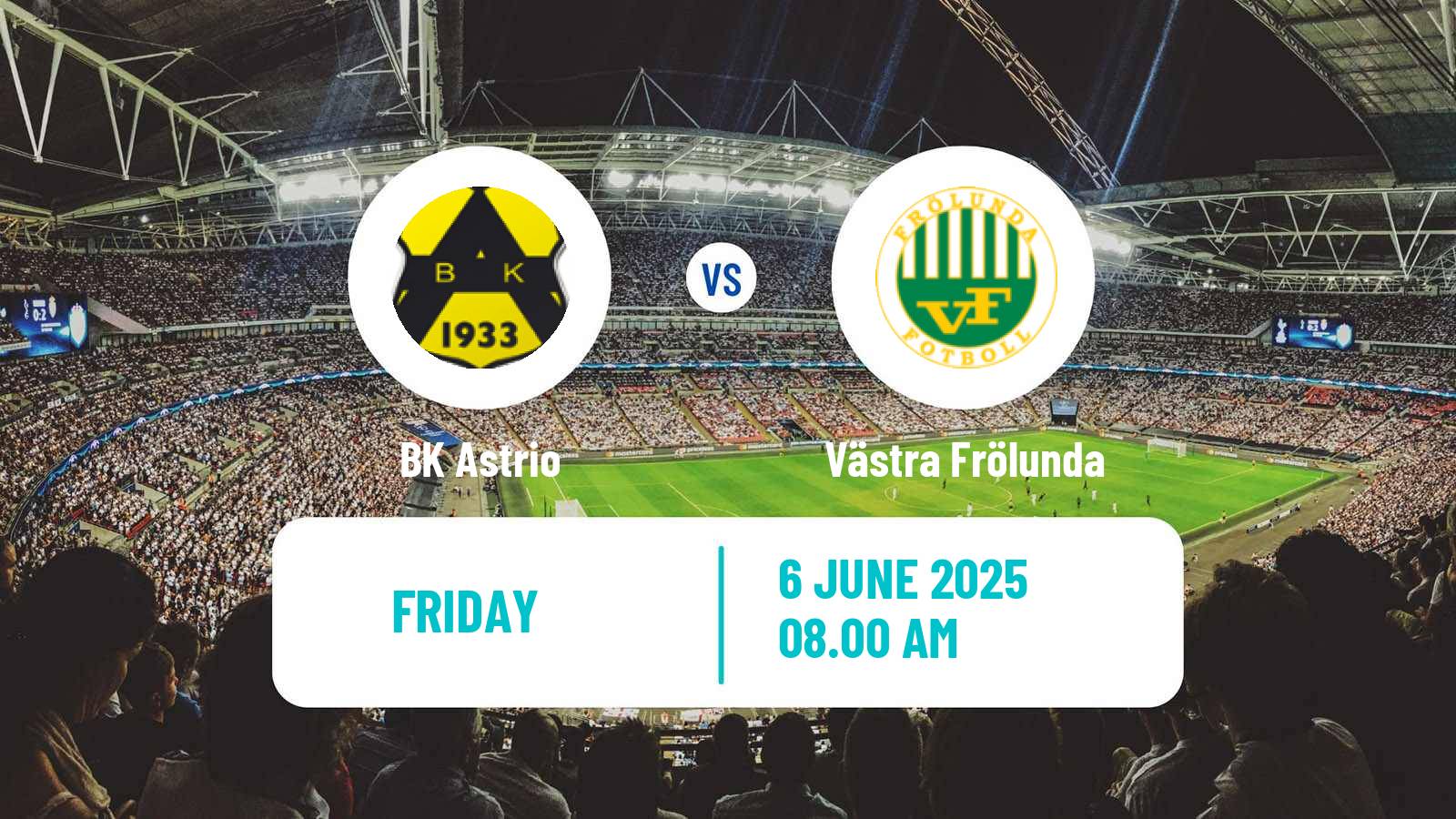 Soccer Swedish Division 2 - Västra Götaland Astrio - Västra Frölunda