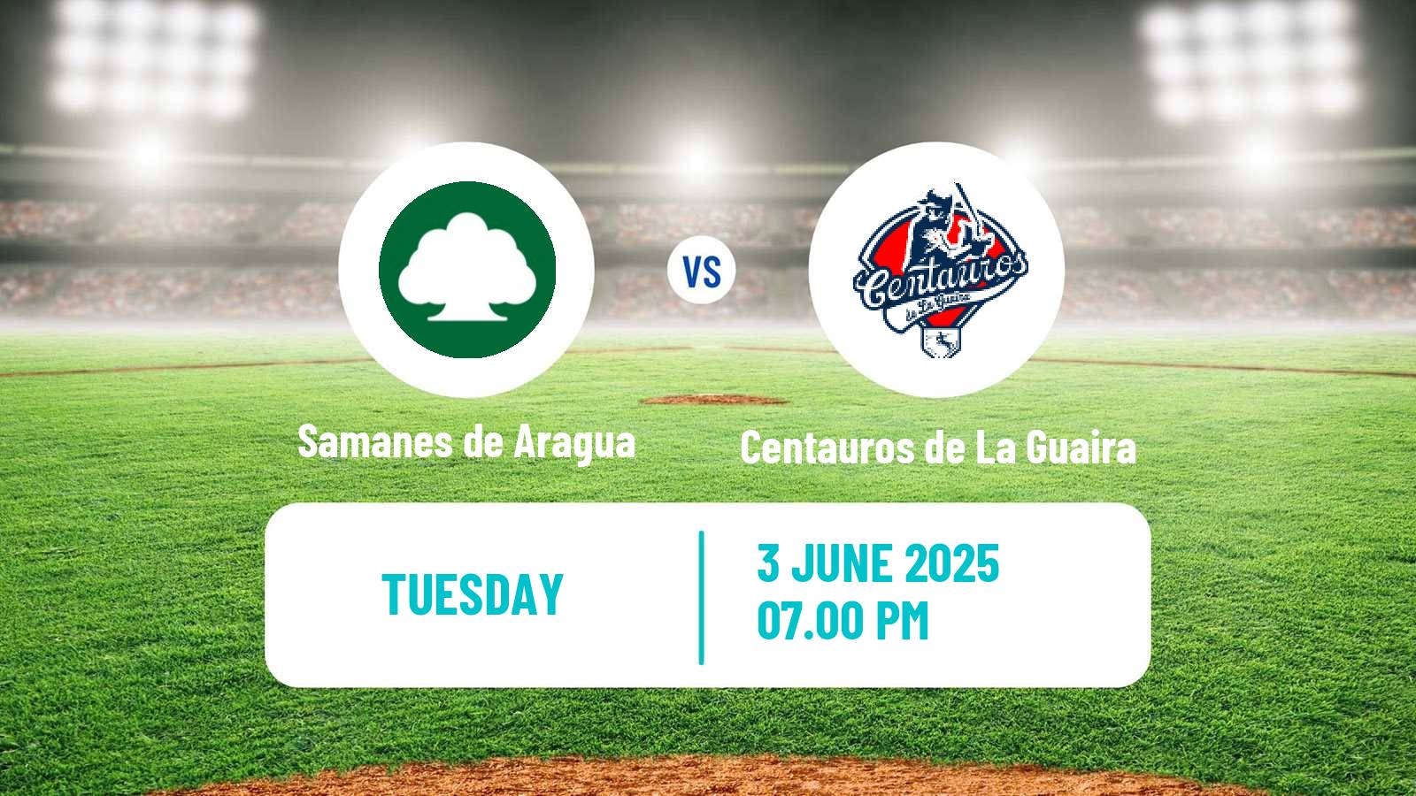 Baseball Venezuelan LMBP Samanes de Aragua - Centauros de La Guaira