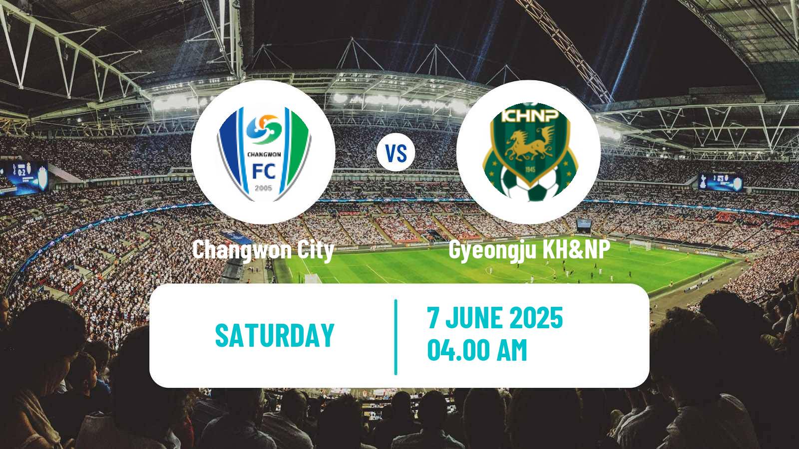 Soccer South Korean K3 League Changwon City - Gyeongju KH&NP