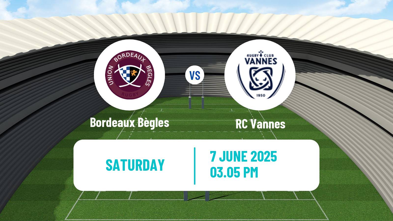 Rugby union French Top 14 Bordeaux Bègles - Vannes