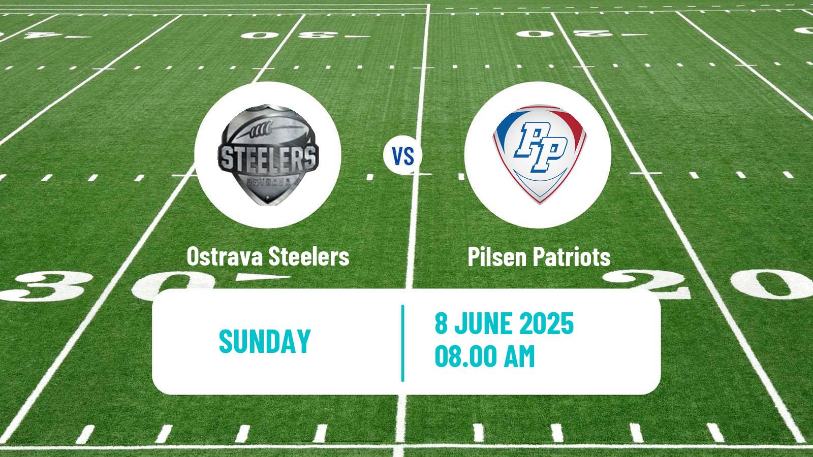 American football Czech CLAF Ostrava Steelers - Pilsen Patriots