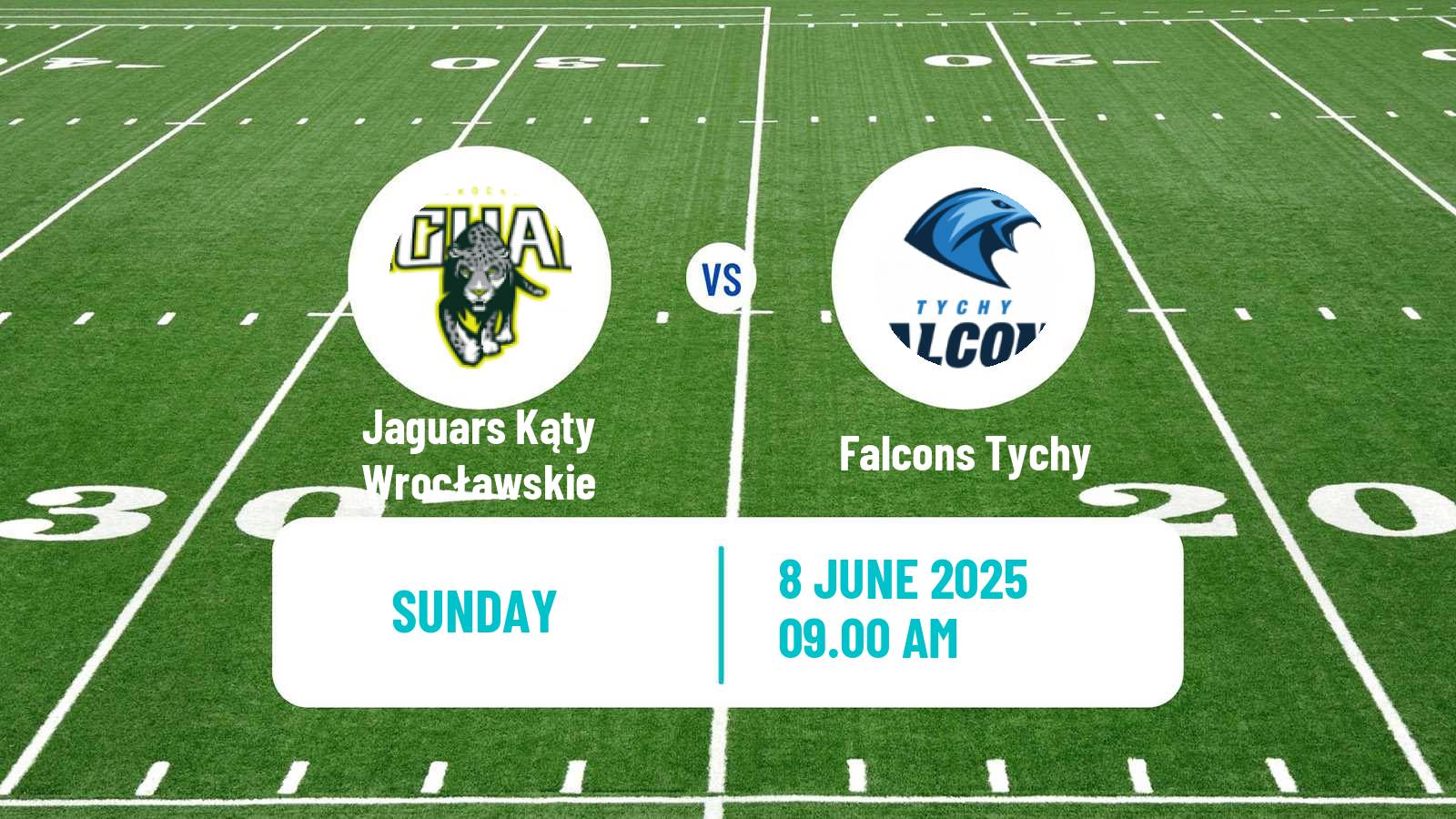American football Polish PFL 1 Jaguars Kąty Wrocławskie - Falcons Tychy