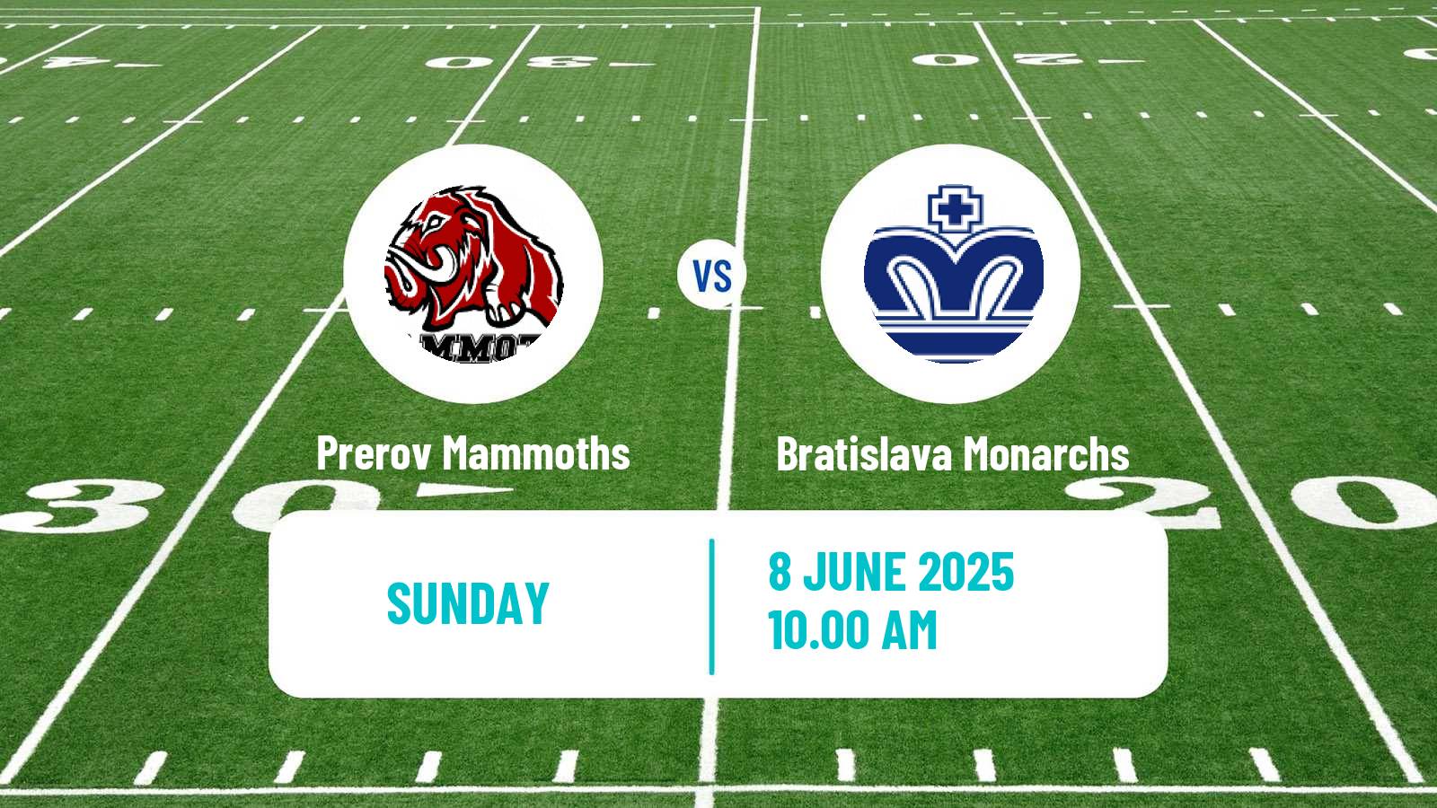 American football Czech CLAF Prerov Mammoths - Bratislava Monarchs