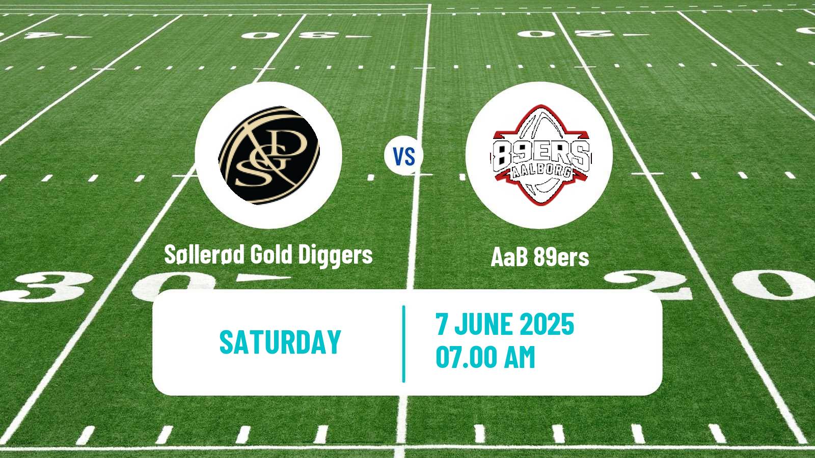 American football Danish National Ligaen American Football Søllerød Gold Diggers - AaB 89ers