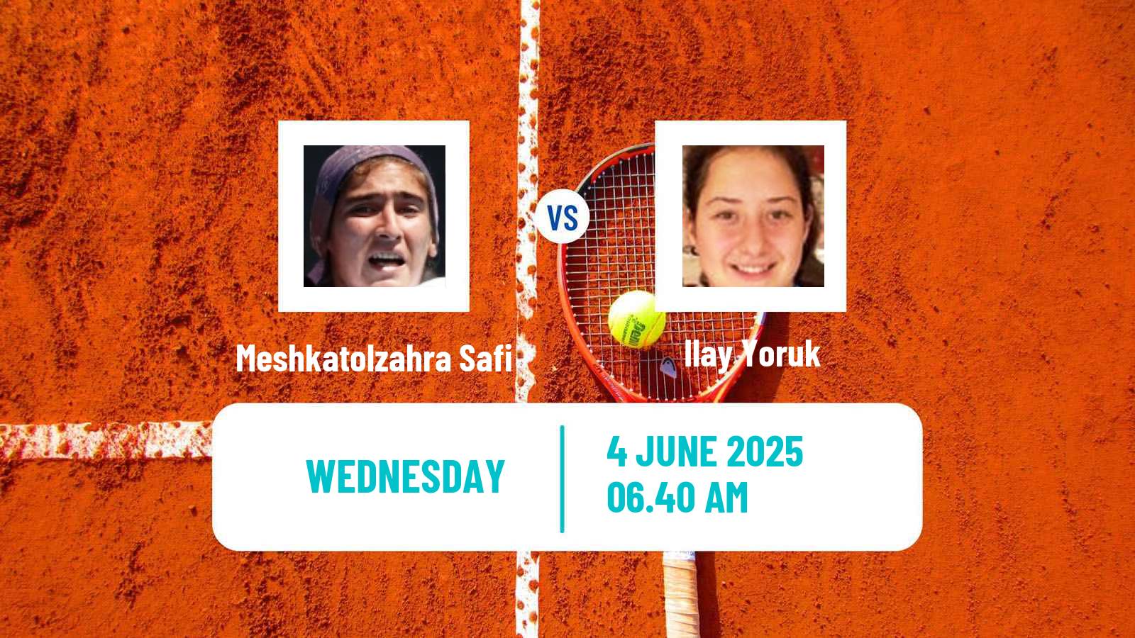 Tennis ITF W15 Kayseri 2 Women Meshkatolzahra Safi - Ilay Yoruk
