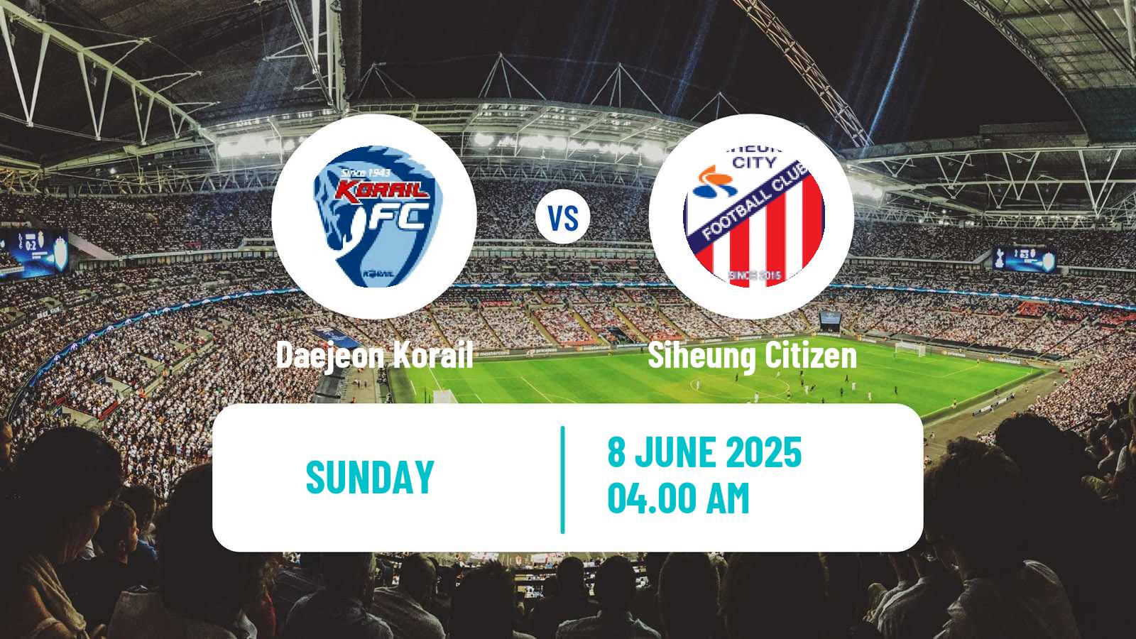 Soccer South Korean K3 League Daejeon Korail - Siheung Citizen