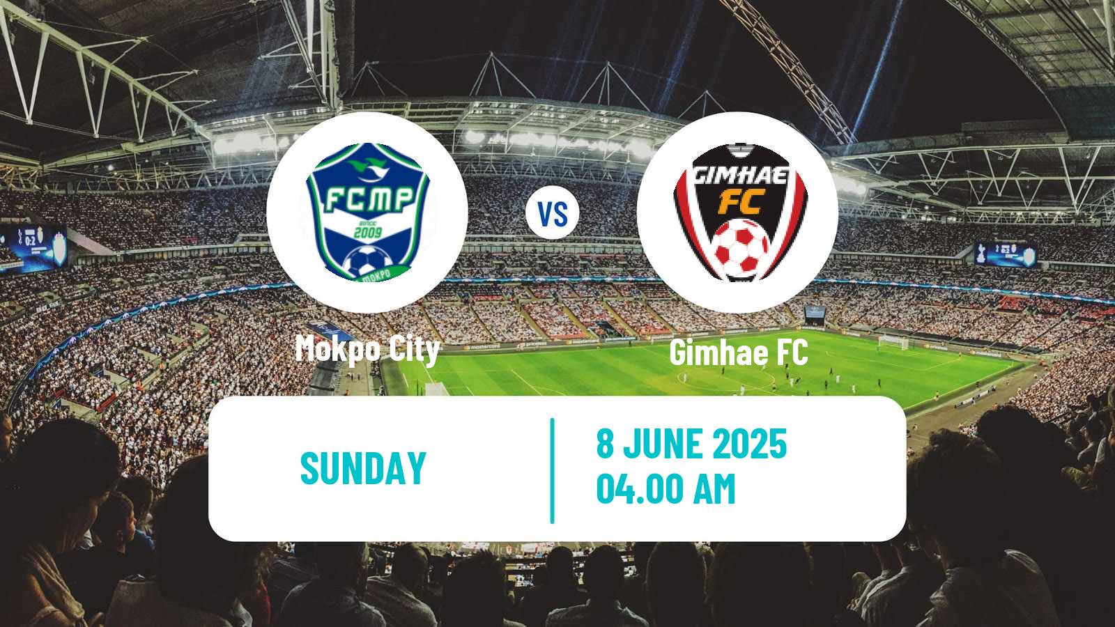 Soccer South Korean K3 League Mokpo City - Gimhae