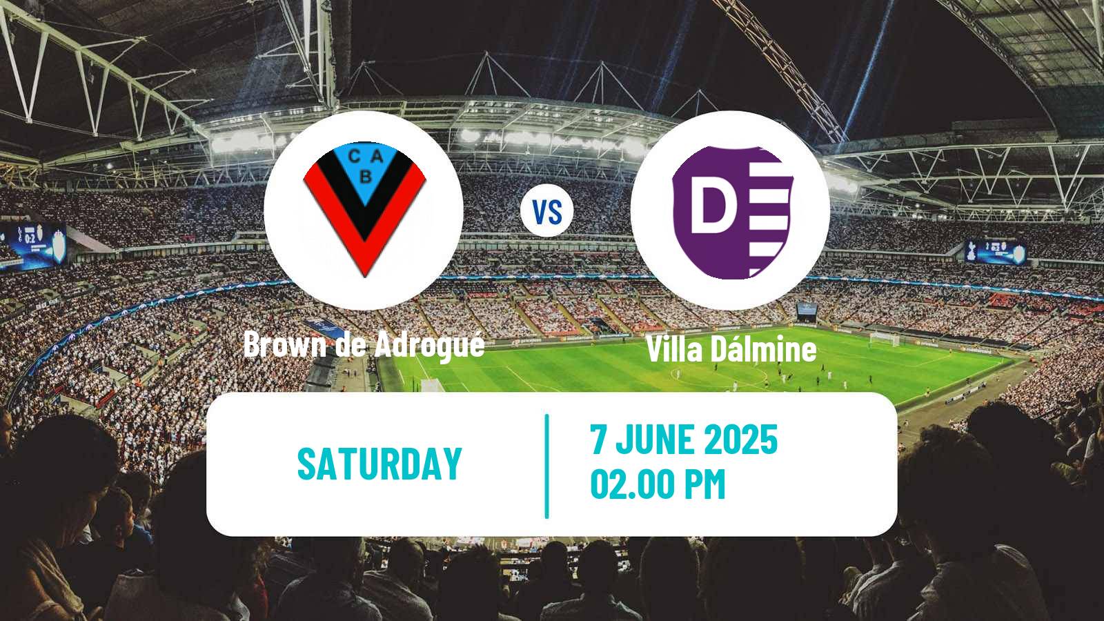 Soccer Argentinian Primera B Brown de Adrogué - Villa Dálmine