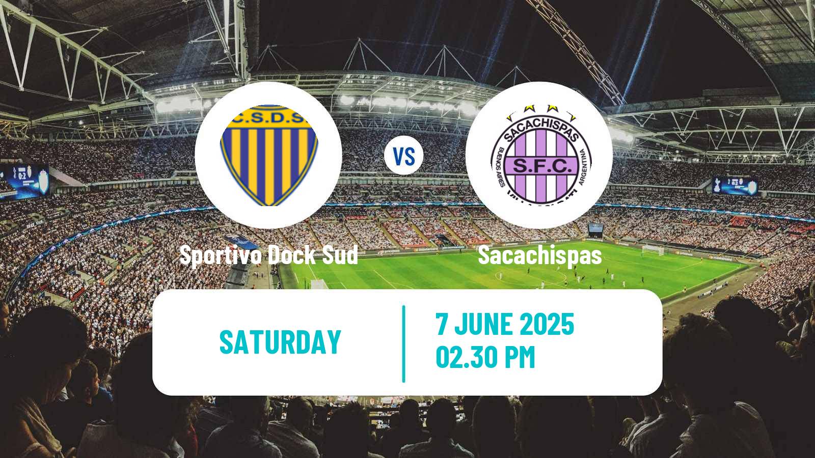 Soccer Argentinian Primera B Sportivo Dock Sud - Sacachispas