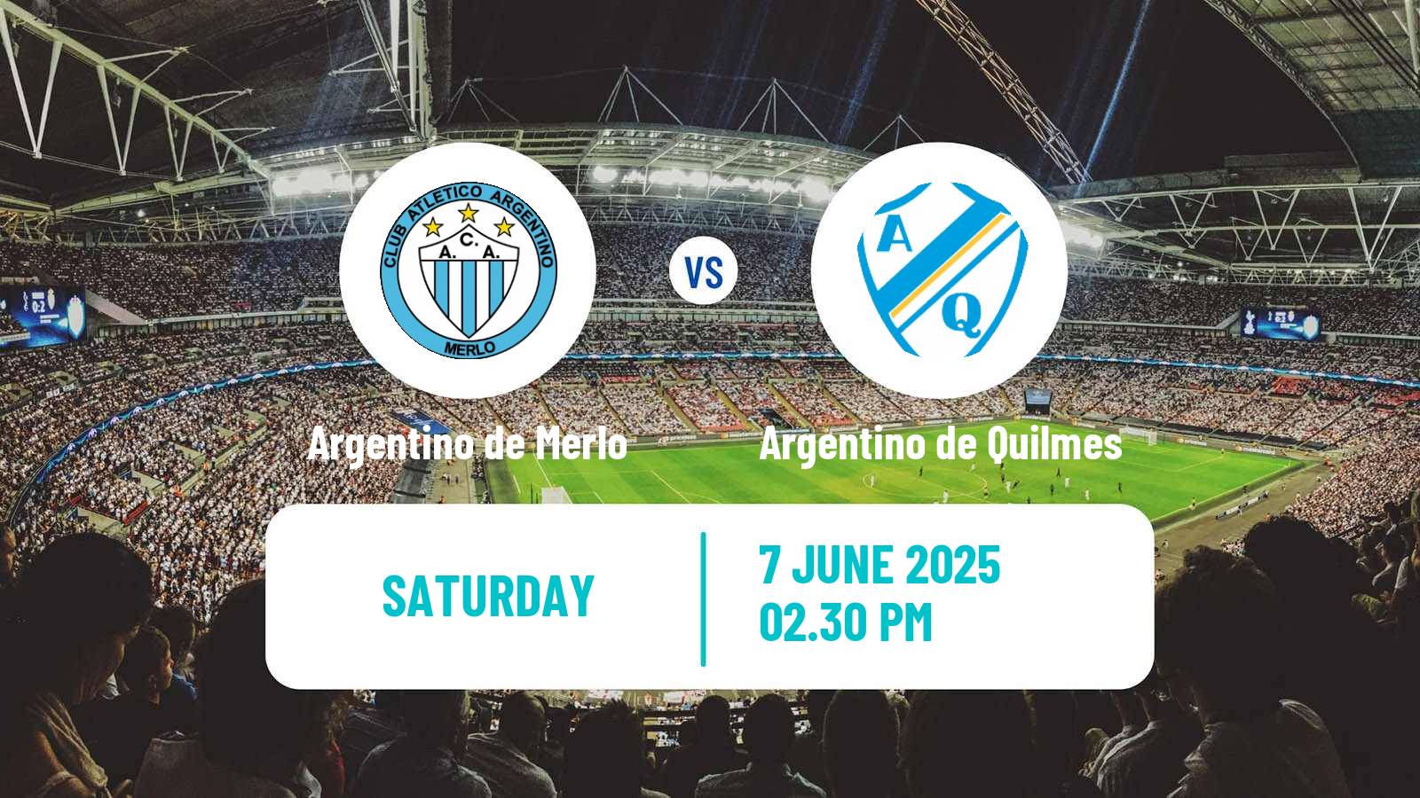 Soccer Argentinian Primera B Argentino de Merlo - Argentino de Quilmes