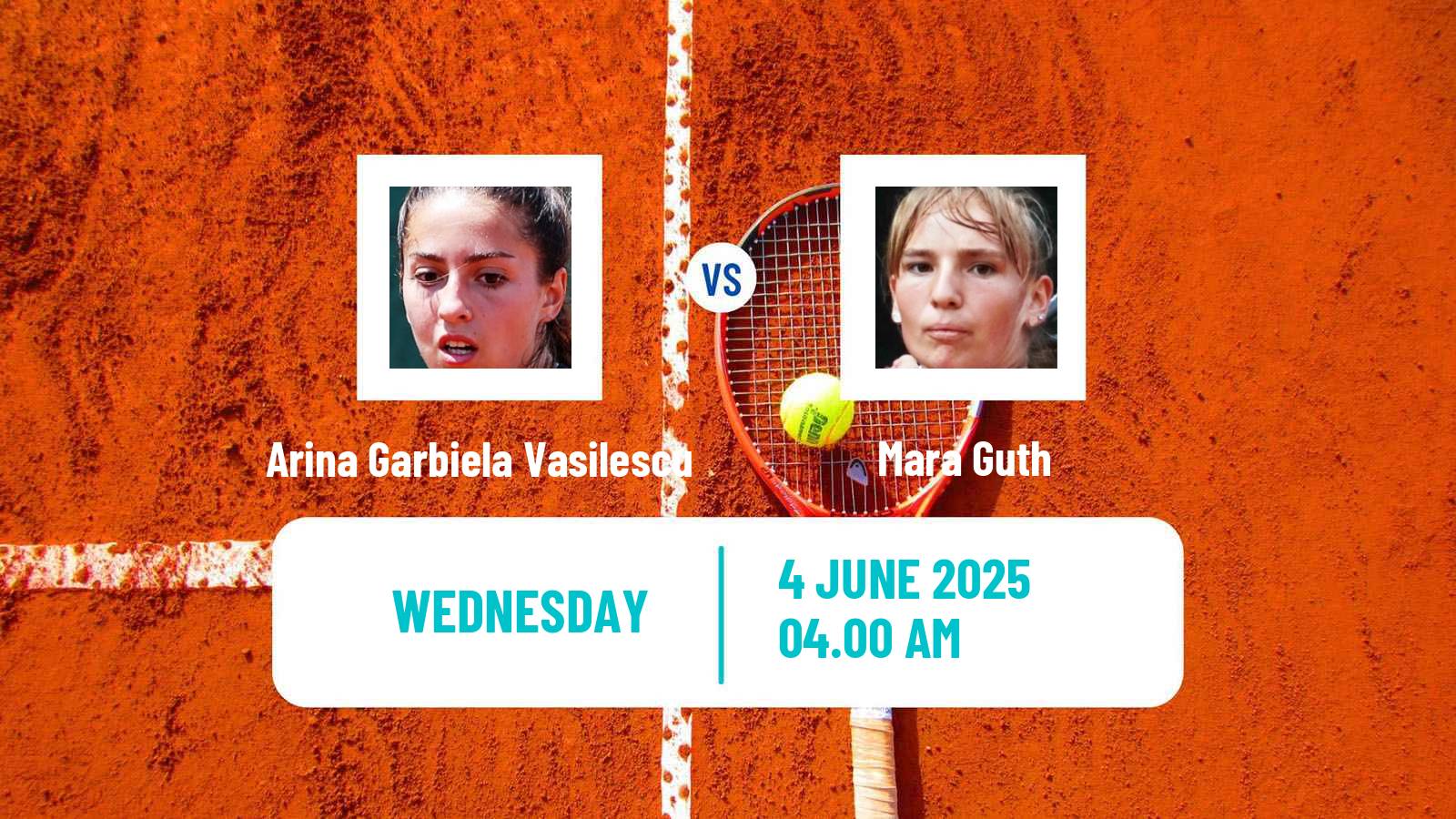 Tennis ITF W50 Troisdorf Women Arina Garbiela Vasilescu - Mara Guth