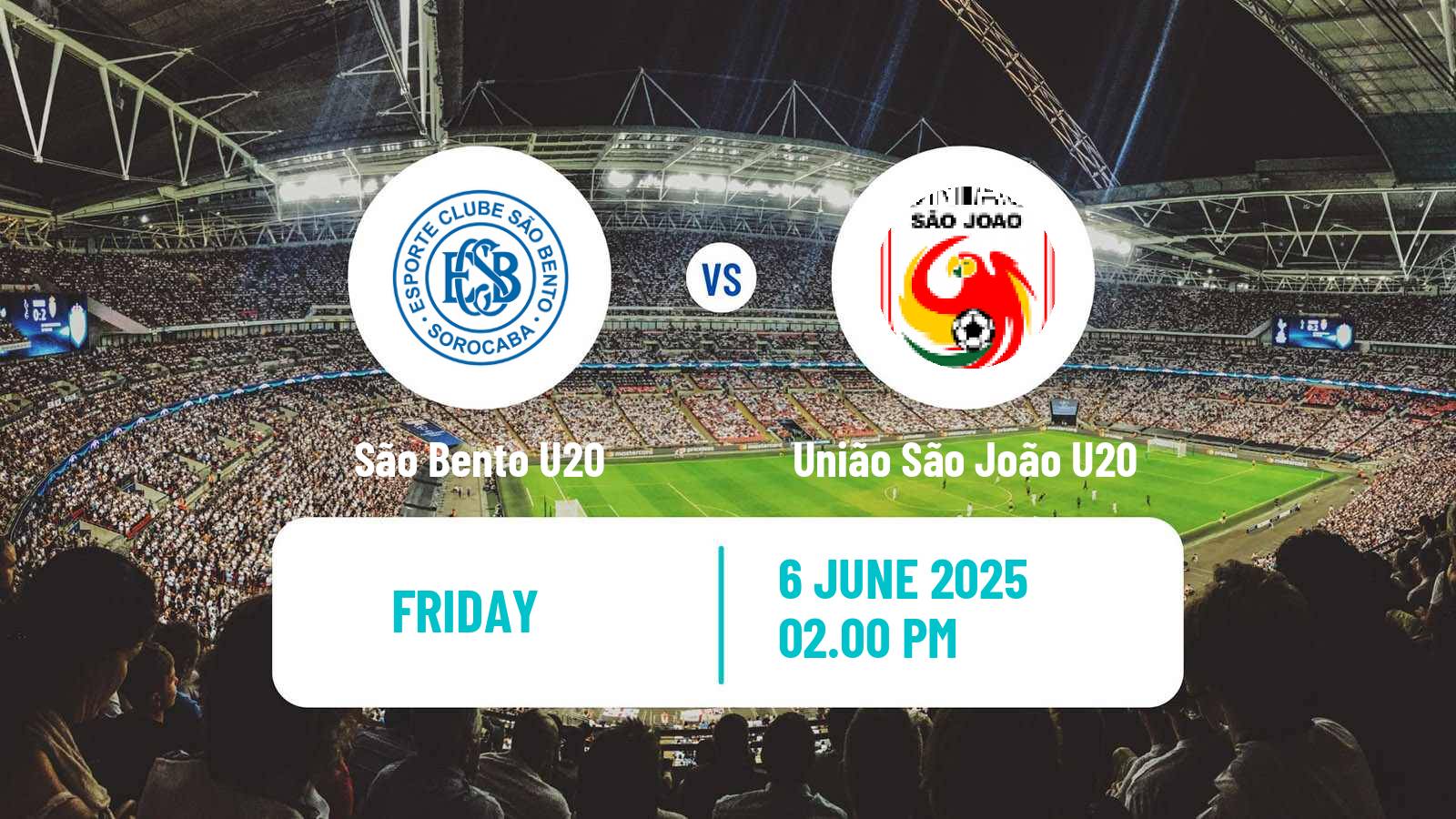 Soccer Brazilian Paulista U20 São Bento U20 - União São João U20