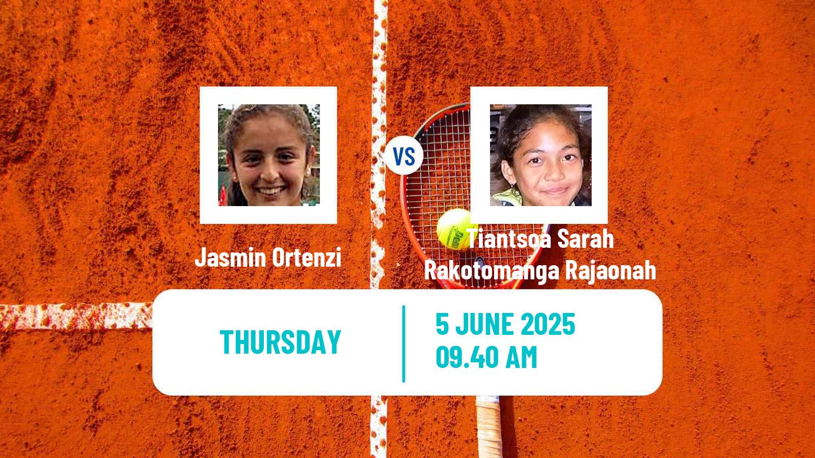Tennis ITF W75 Caserta Women Jasmin Ortenzi - Tiantsoa Sarah Rakotomanga Rajaonah