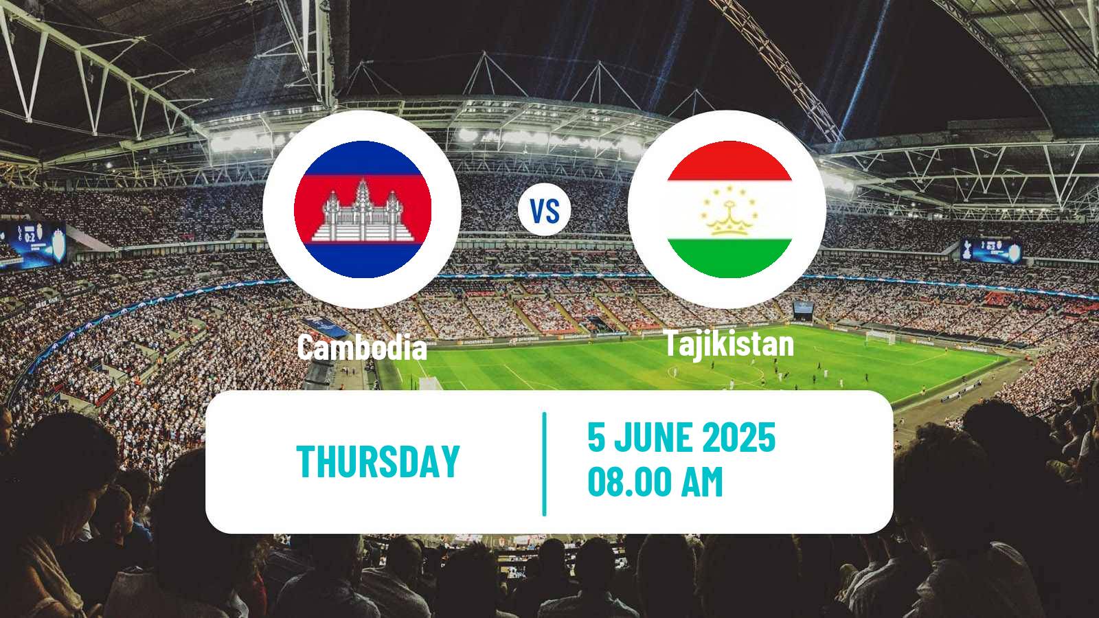 Soccer Friendly Cambodia - Tajikistan