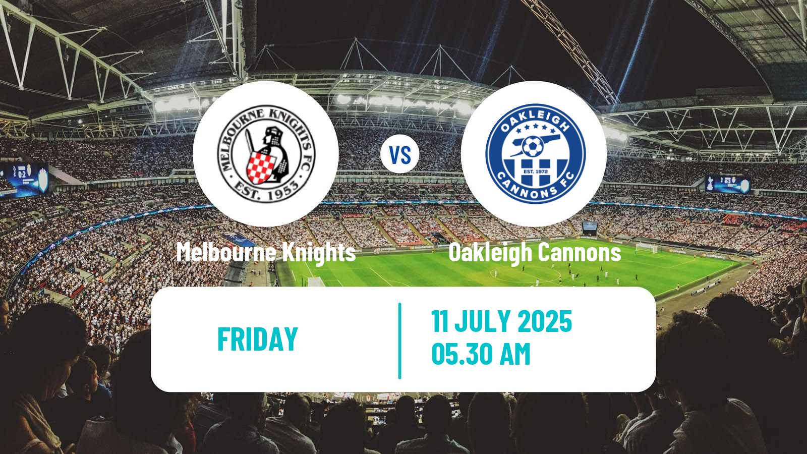 Soccer Australian NPL Victoria Melbourne Knights - Oakleigh Cannons