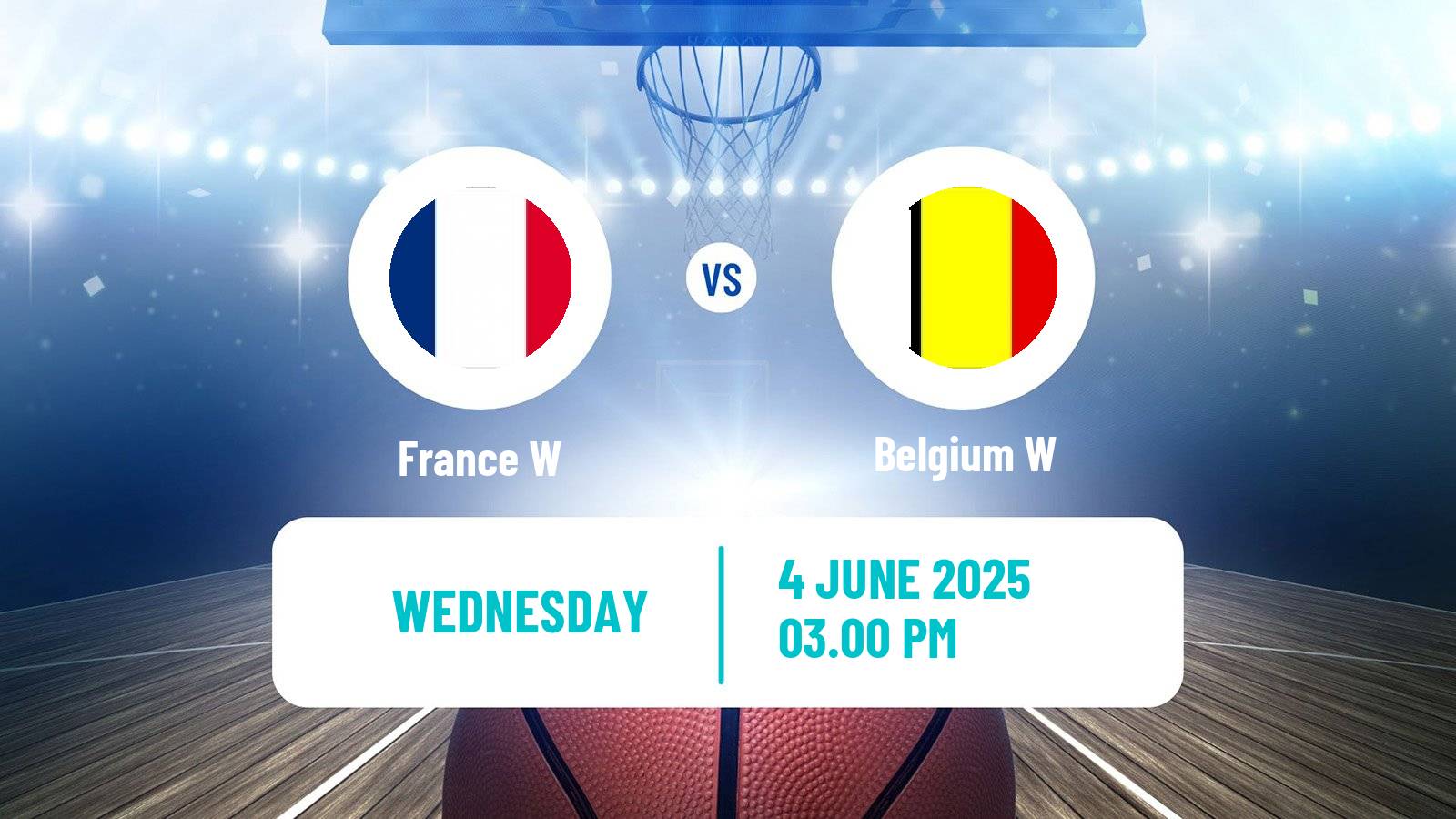 Basketball Friendly International Basketball Women France W - Belgium W