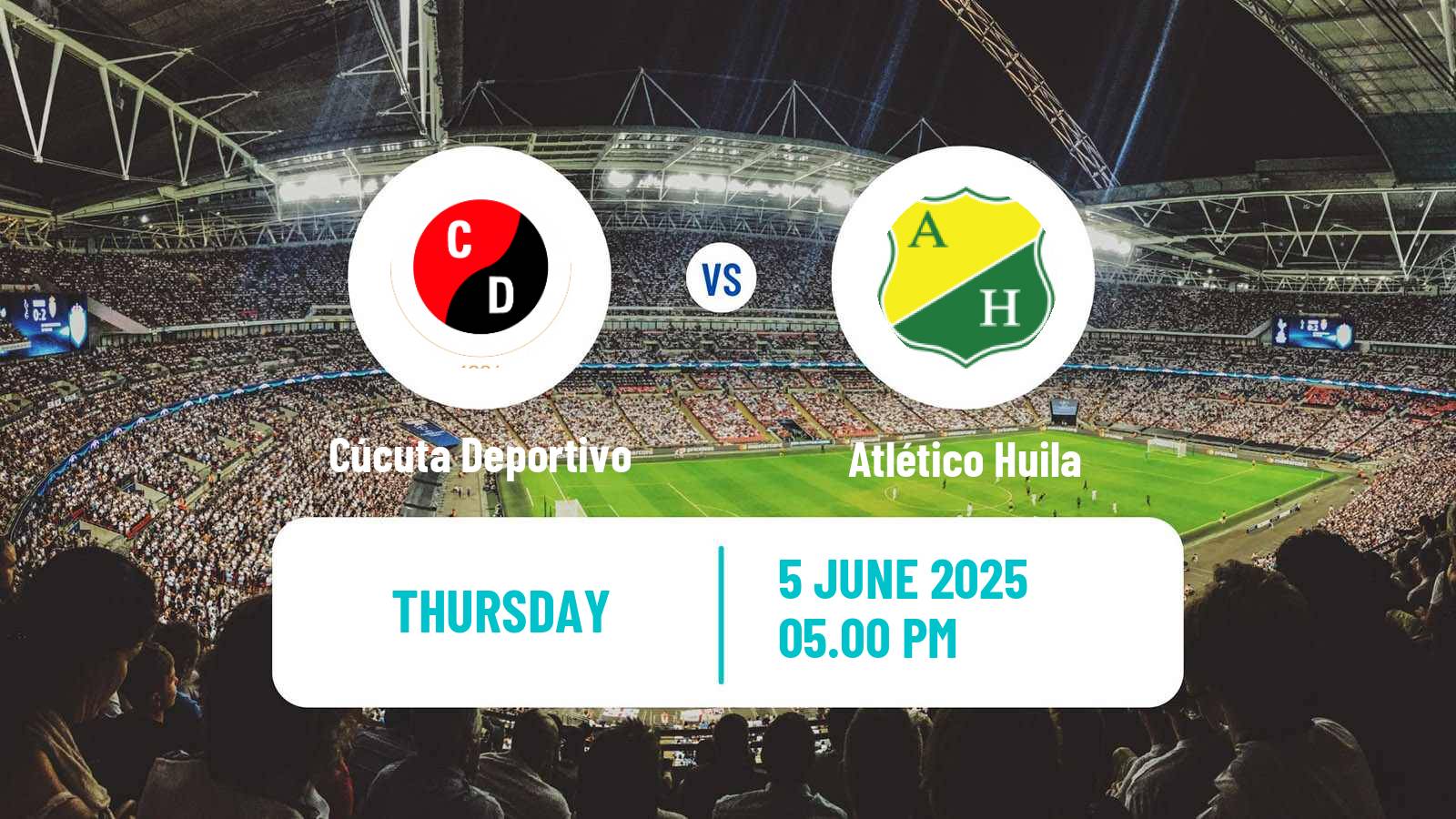 Soccer Colombian Primera B Cúcuta Deportivo - Atlético Huila
