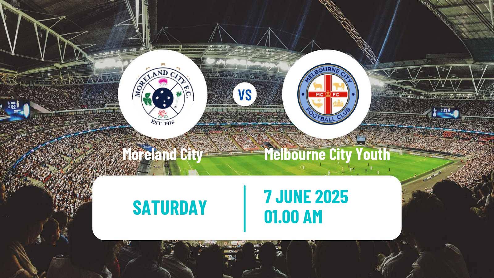 Football Australian Victoria Premier League Moreland City - Melbourne City Youth